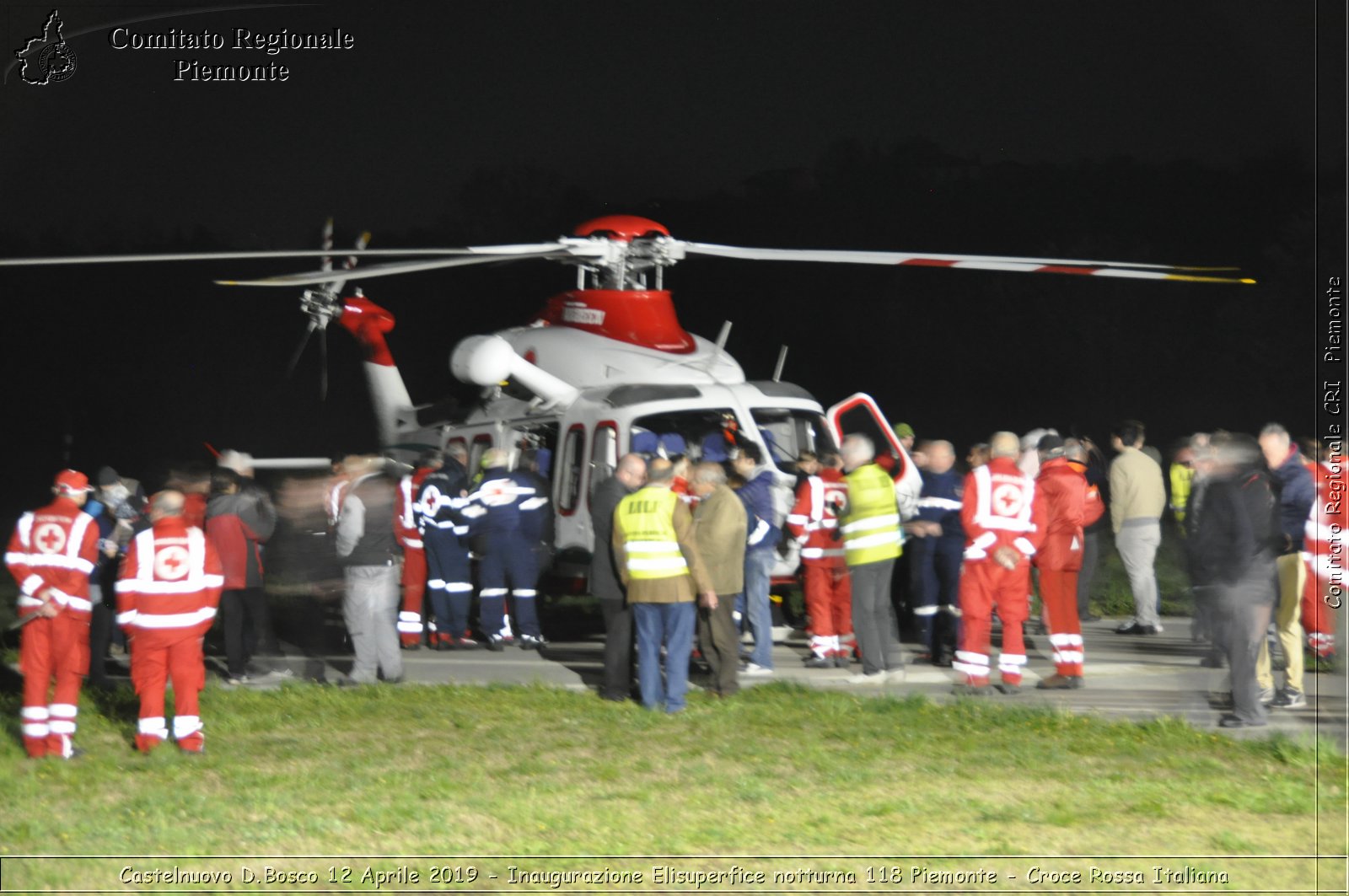 Castelnuovo D.Bosco 12 Aprile 2019 - Inaugurazione Elisuperfice notturna 118 Piemonte - Croce Rossa Italiana - Comitato Regionale del Piemonte