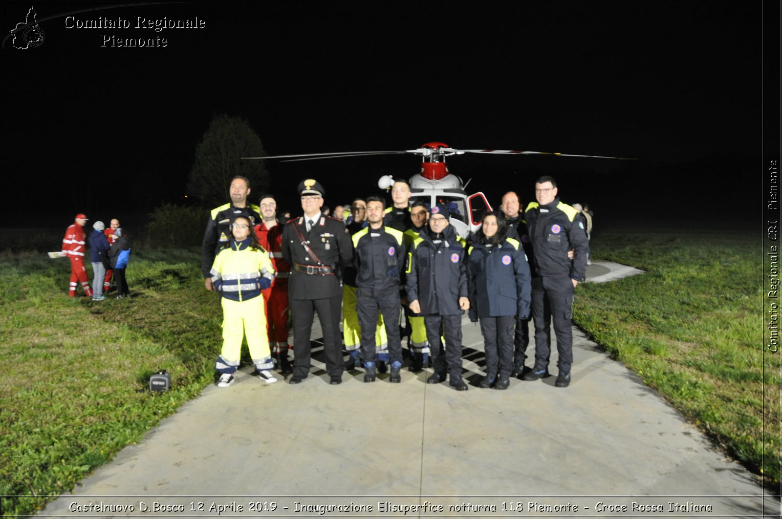 Castelnuovo D.Bosco 12 Aprile 2019 - Inaugurazione Elisuperfice notturna 118 Piemonte - Croce Rossa Italiana - Comitato Regionale del Piemonte