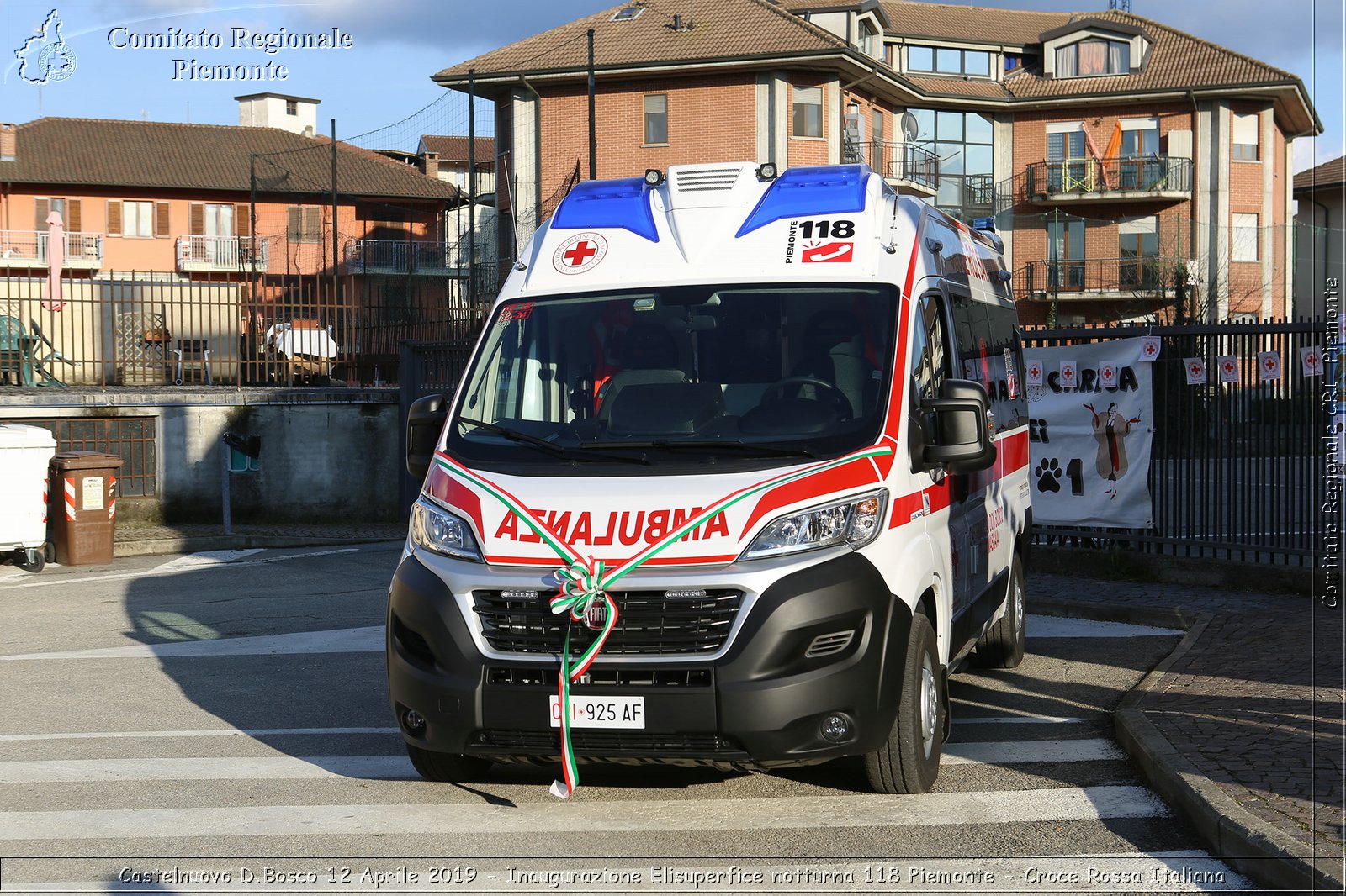 Castelnuovo D.Bosco 12 Aprile 2019 - Inaugurazione Elisuperfice notturna 118 Piemonte - Croce Rossa Italiana - Comitato Regionale del Piemonte