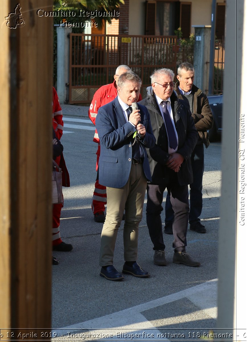 Castelnuovo D.Bosco 12 Aprile 2019 - Inaugurazione Elisuperfice notturna 118 Piemonte - Croce Rossa Italiana - Comitato Regionale del Piemonte