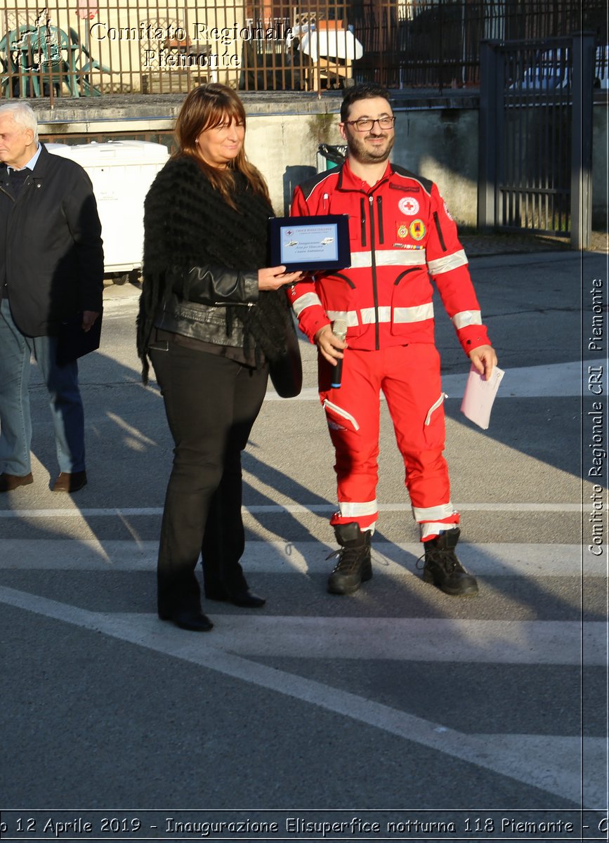 Castelnuovo D.Bosco 12 Aprile 2019 - Inaugurazione Elisuperfice notturna 118 Piemonte - Croce Rossa Italiana - Comitato Regionale del Piemonte