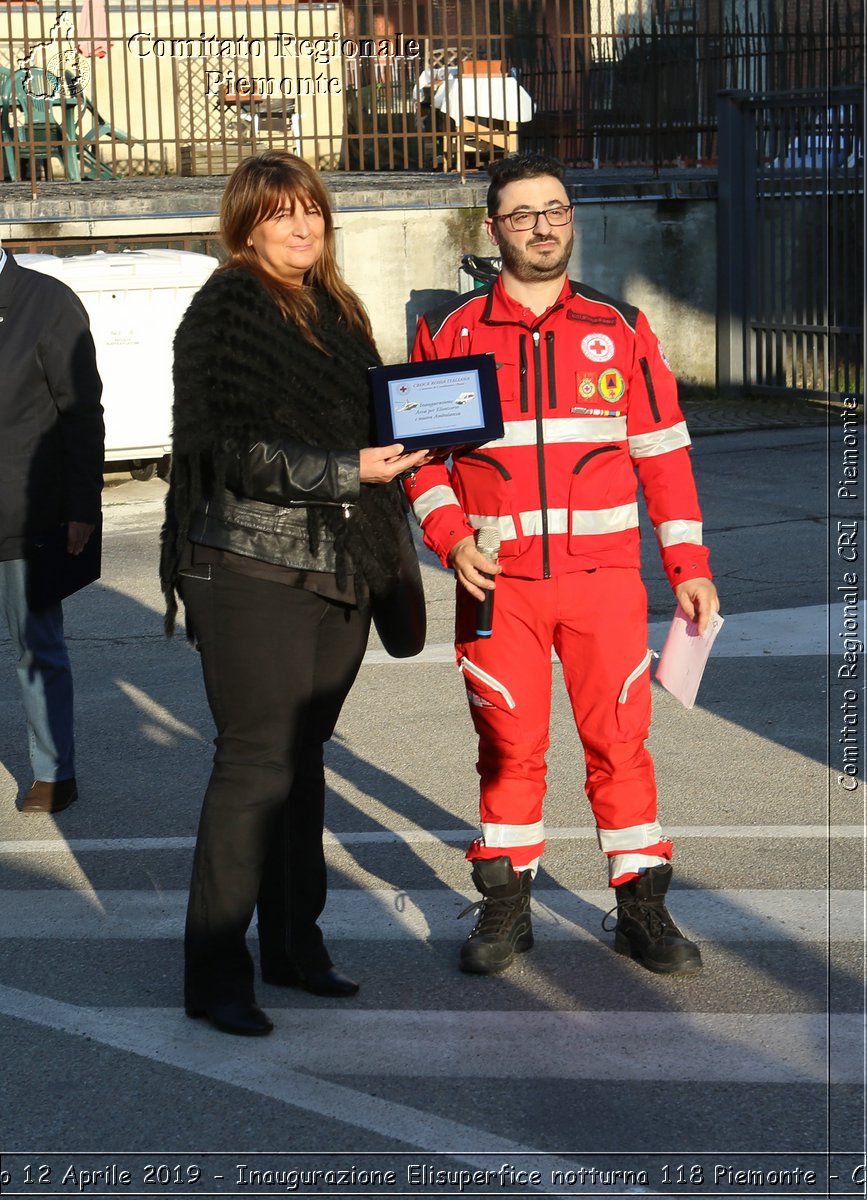 Castelnuovo D.Bosco 12 Aprile 2019 - Inaugurazione Elisuperfice notturna 118 Piemonte - Croce Rossa Italiana - Comitato Regionale del Piemonte