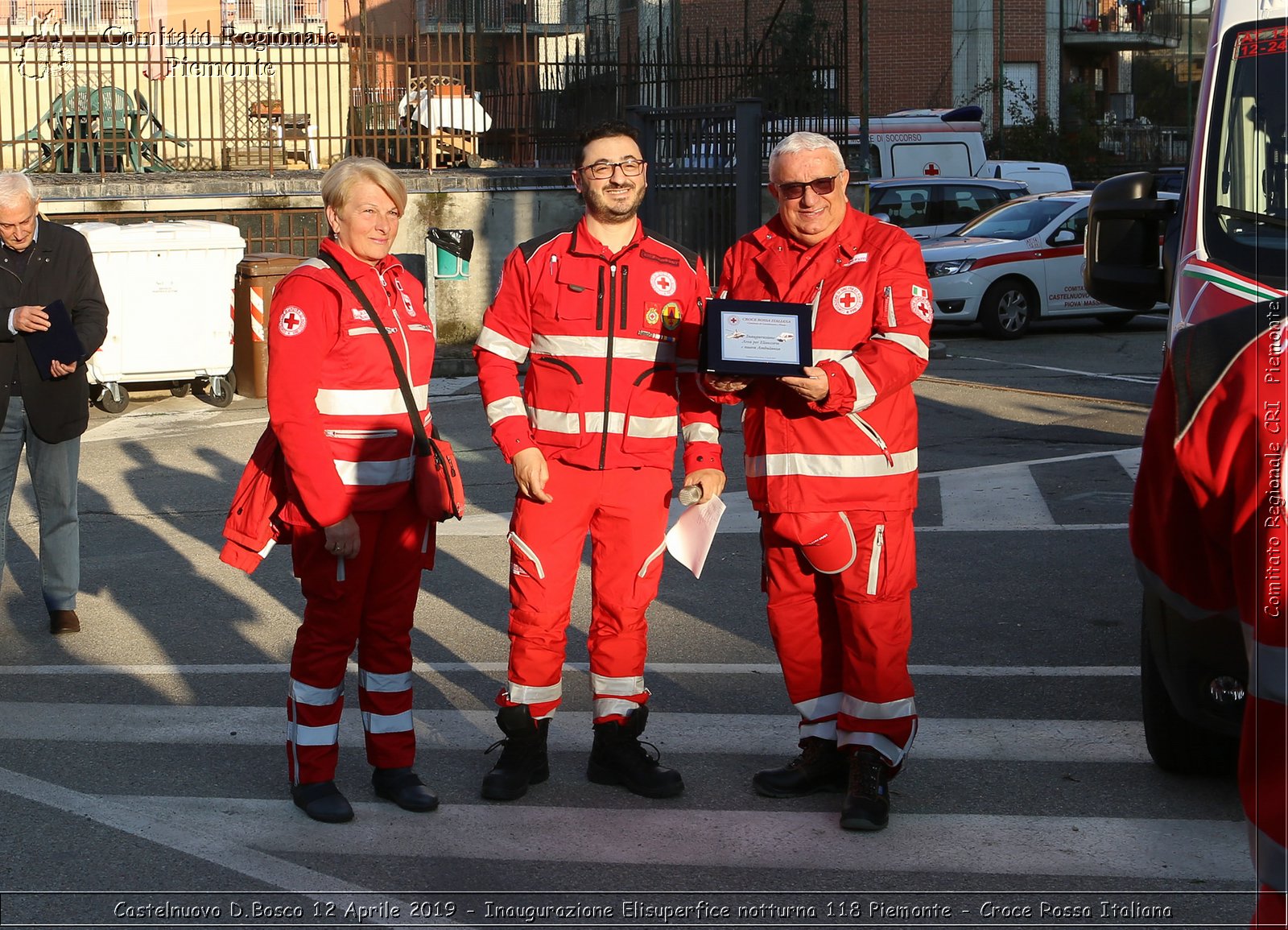 Castelnuovo D.Bosco 12 Aprile 2019 - Inaugurazione Elisuperfice notturna 118 Piemonte - Croce Rossa Italiana - Comitato Regionale del Piemonte