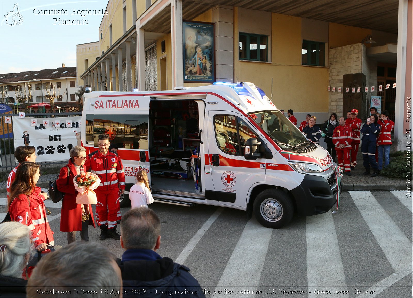 Castelnuovo D.Bosco 12 Aprile 2019 - Inaugurazione Elisuperfice notturna 118 Piemonte - Croce Rossa Italiana - Comitato Regionale del Piemonte