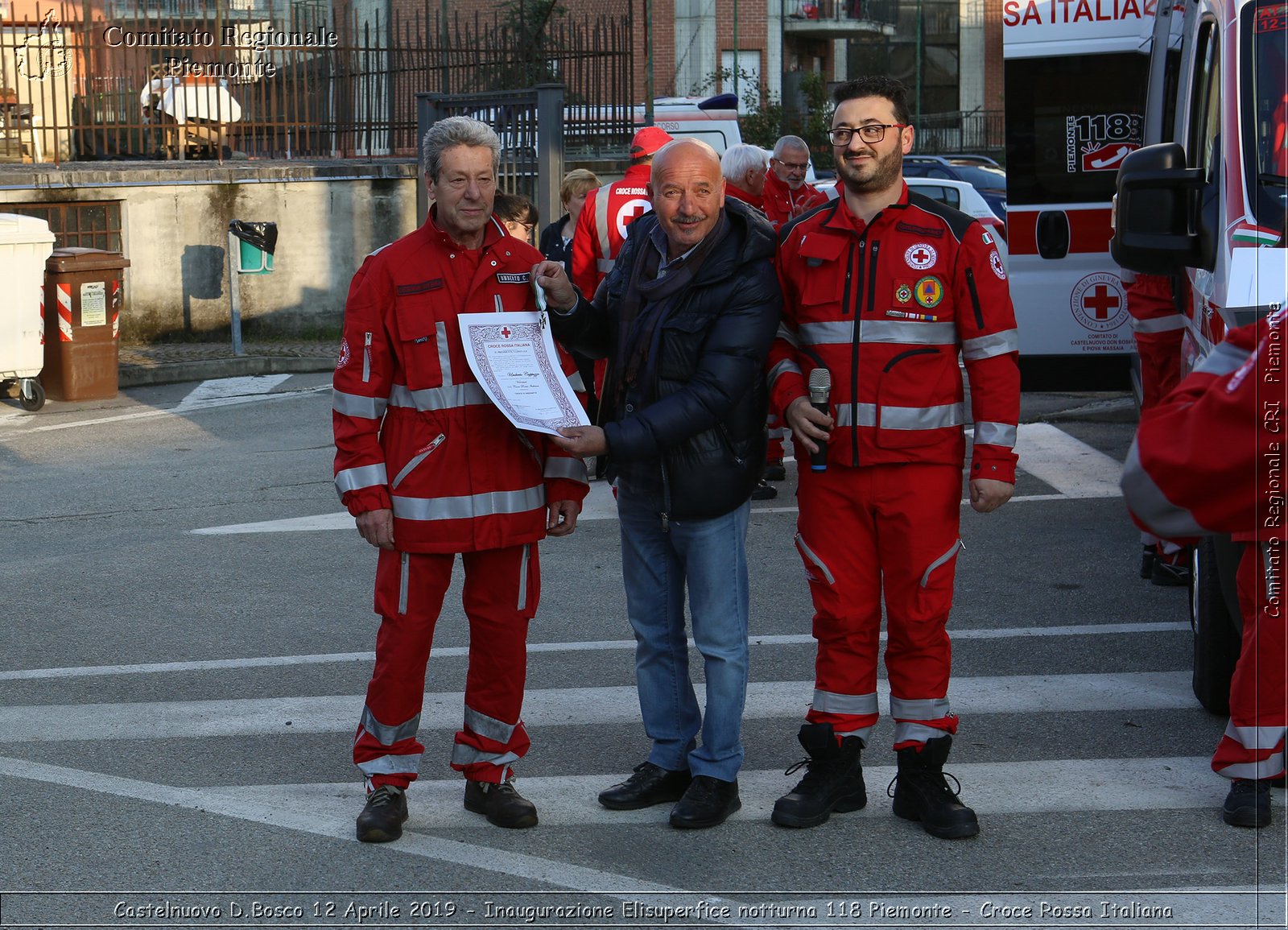 Castelnuovo D.Bosco 12 Aprile 2019 - Inaugurazione Elisuperfice notturna 118 Piemonte - Croce Rossa Italiana - Comitato Regionale del Piemonte