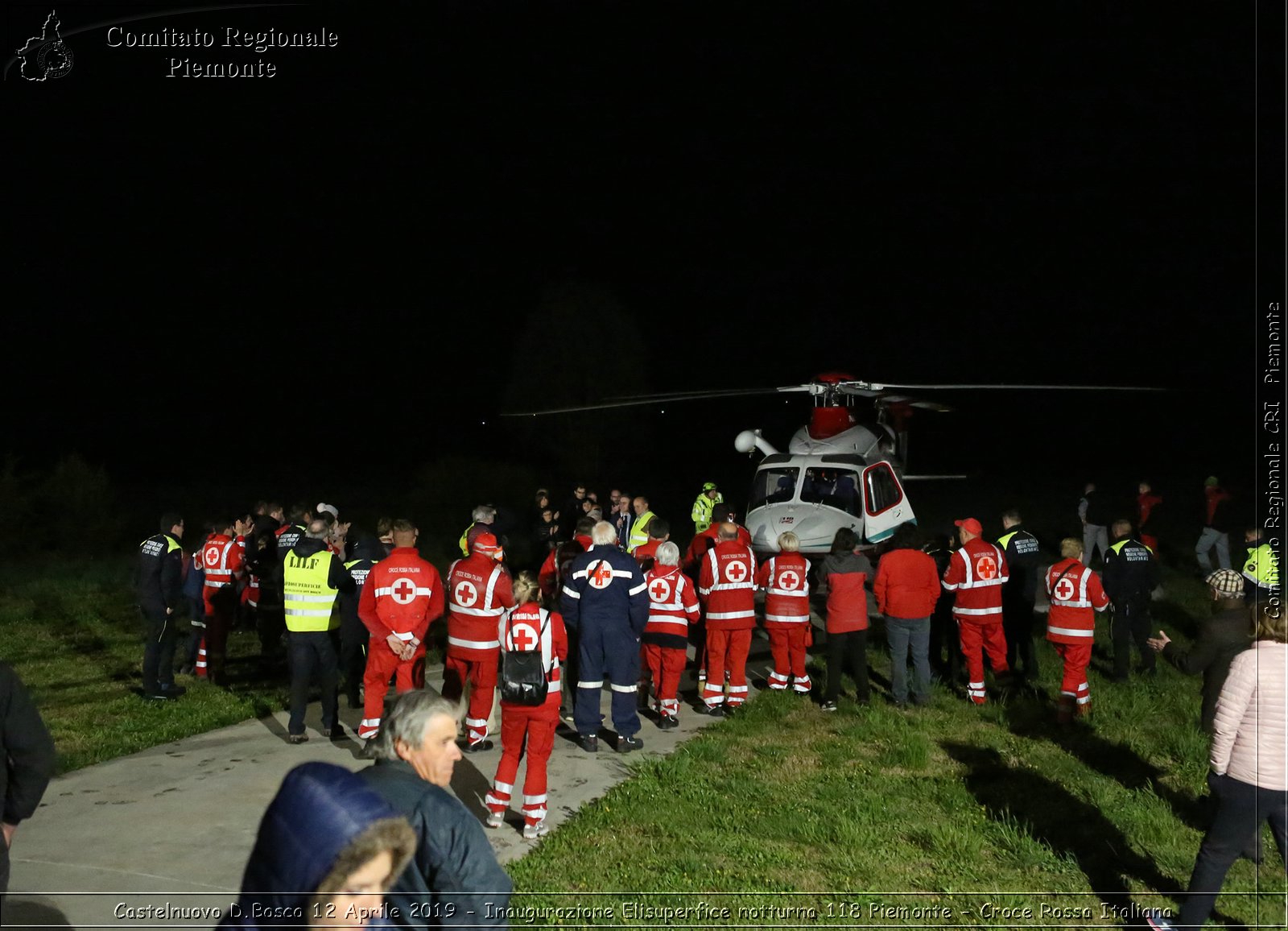 Castelnuovo D.Bosco 12 Aprile 2019 - Inaugurazione Elisuperfice notturna 118 Piemonte - Croce Rossa Italiana - Comitato Regionale del Piemonte