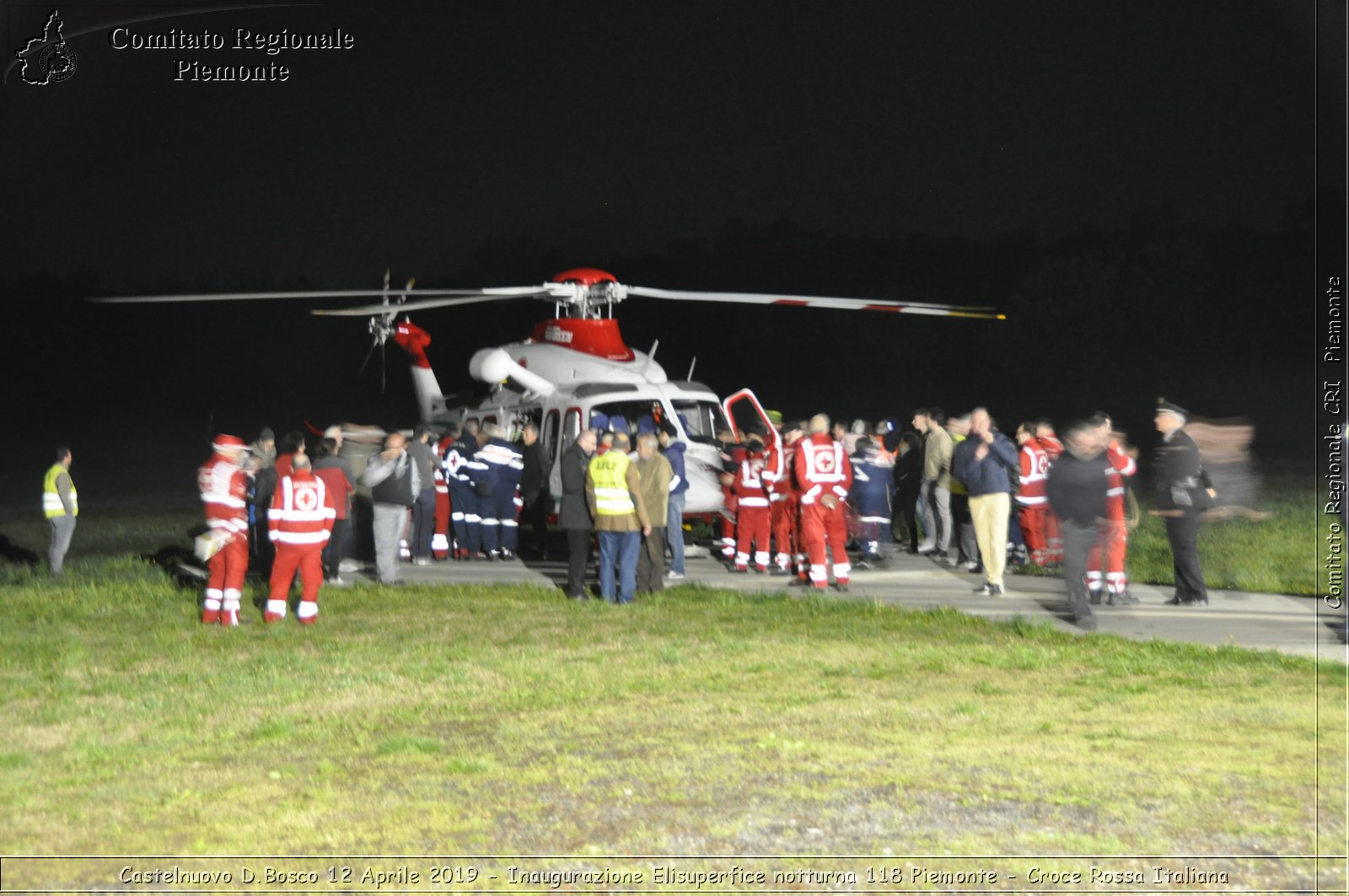 Castelnuovo D.Bosco 12 Aprile 2019 - Inaugurazione Elisuperfice notturna 118 Piemonte - Croce Rossa Italiana - Comitato Regionale del Piemonte