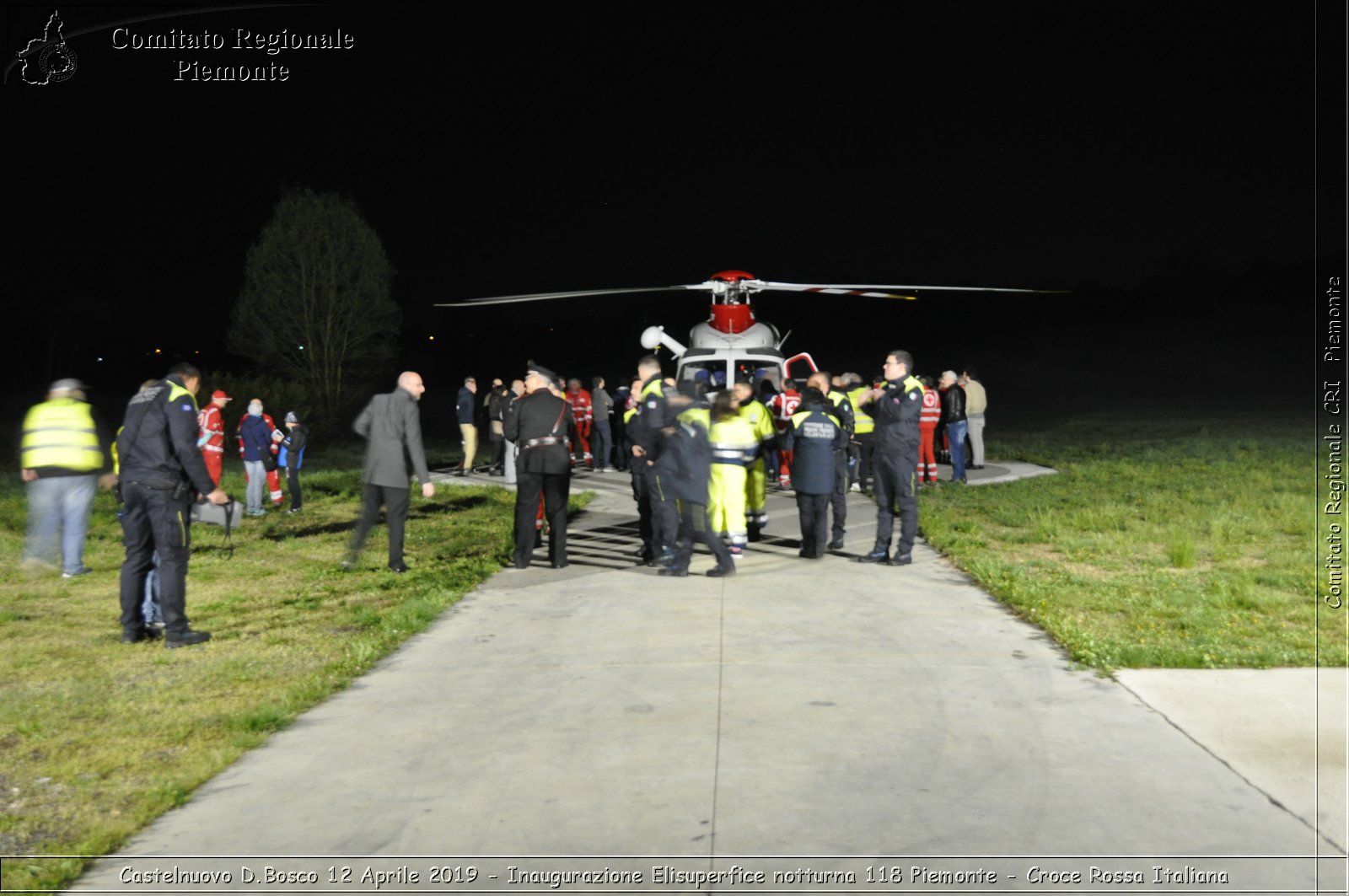 Castelnuovo D.Bosco 12 Aprile 2019 - Inaugurazione Elisuperfice notturna 118 Piemonte - Croce Rossa Italiana - Comitato Regionale del Piemonte