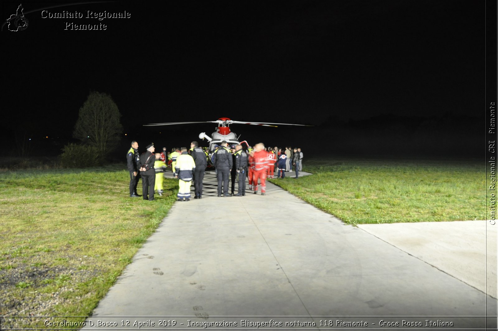 Castelnuovo D.Bosco 12 Aprile 2019 - Inaugurazione Elisuperfice notturna 118 Piemonte - Croce Rossa Italiana - Comitato Regionale del Piemonte