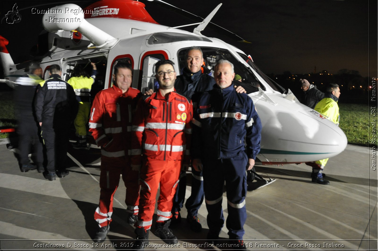 Castelnuovo D.Bosco 12 Aprile 2019 - Inaugurazione Elisuperfice notturna 118 Piemonte - Croce Rossa Italiana - Comitato Regionale del Piemonte