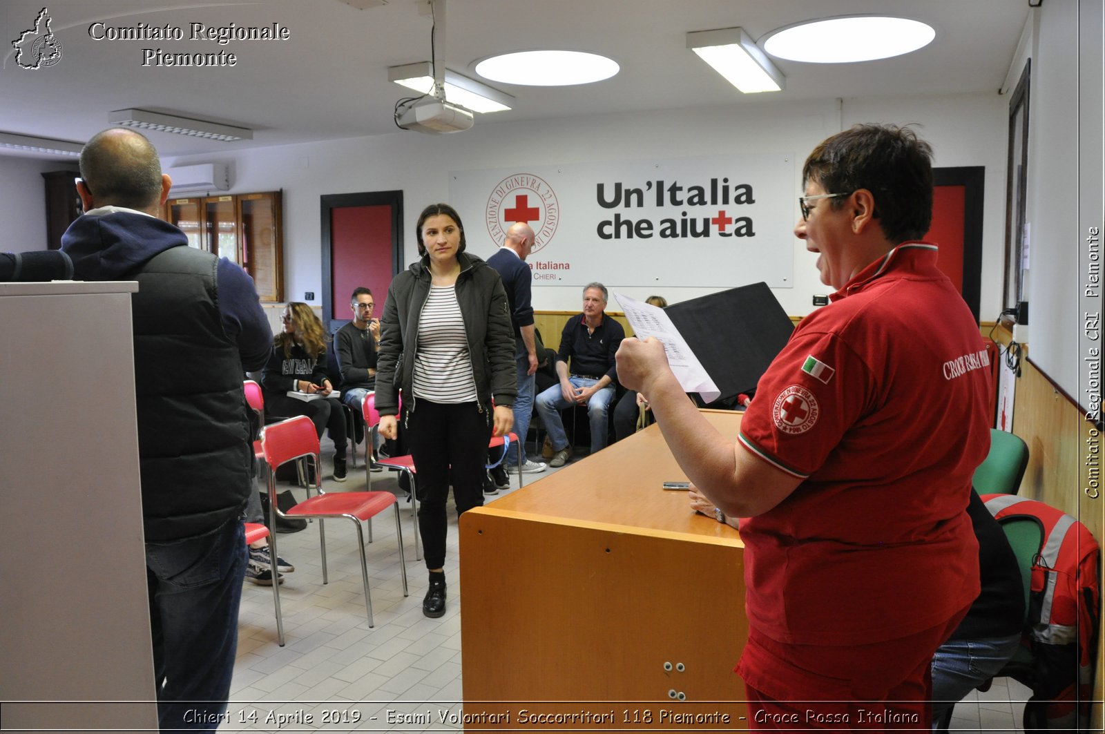 Chieri 14 Aprile 2019 - Esami Volontari Soccorritori 118 Piemonte - Croce Rossa Italiana - Comitato Regionale del Piemonte