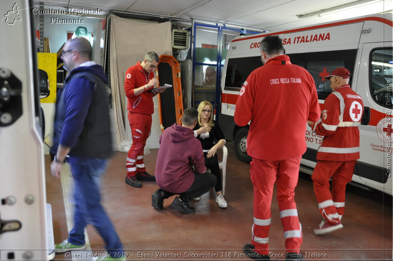 Chieri 14 Aprile 2019 - Esami Volontari Soccorritori 118 Piemonte - Croce Rossa Italiana - Comitato Regionale del Piemonte