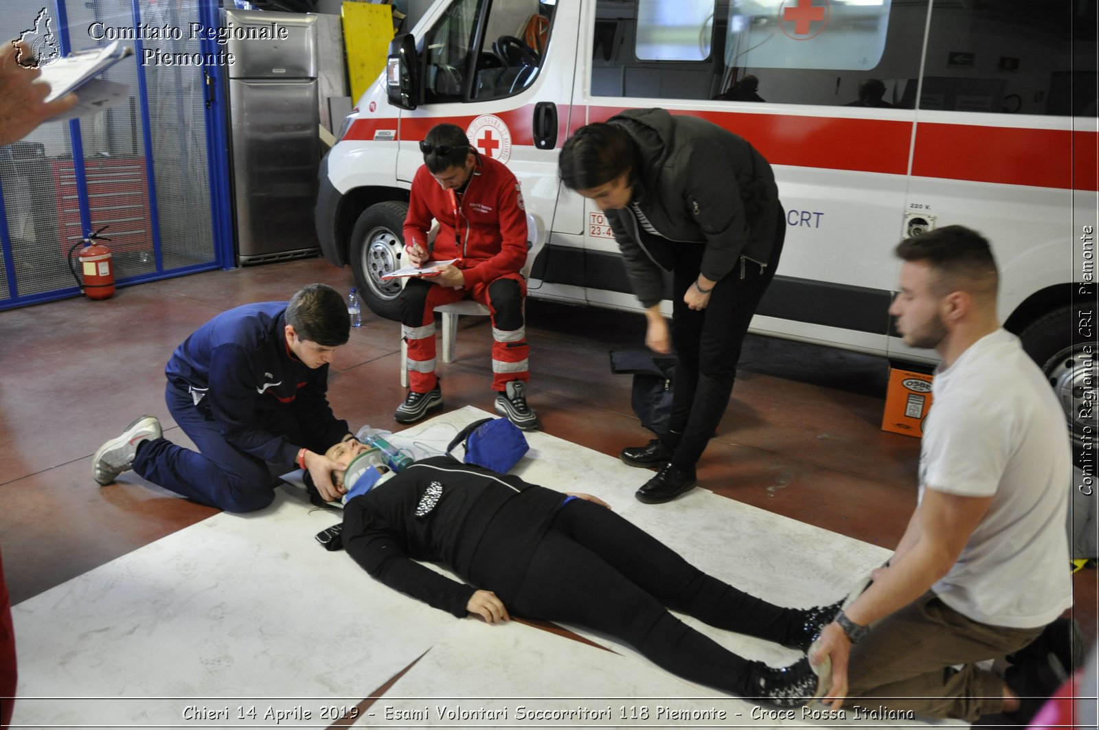 Chieri 14 Aprile 2019 - Esami Volontari Soccorritori 118 Piemonte - Croce Rossa Italiana - Comitato Regionale del Piemonte