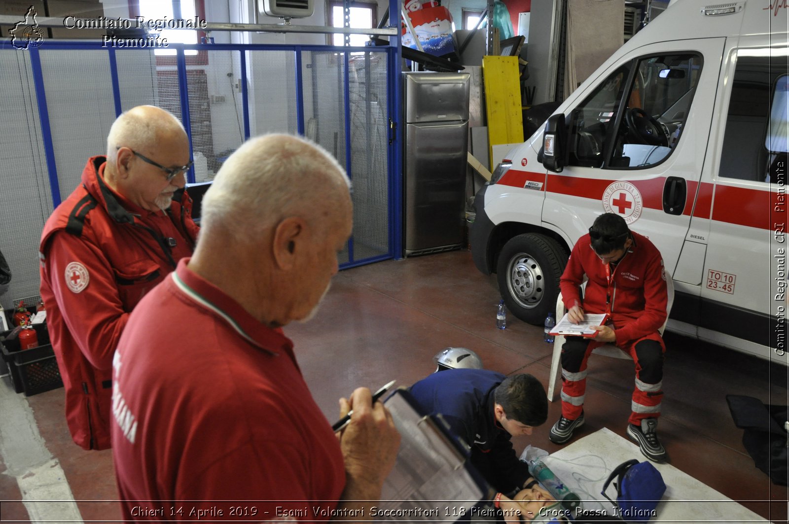 Chieri 14 Aprile 2019 - Esami Volontari Soccorritori 118 Piemonte - Croce Rossa Italiana - Comitato Regionale del Piemonte