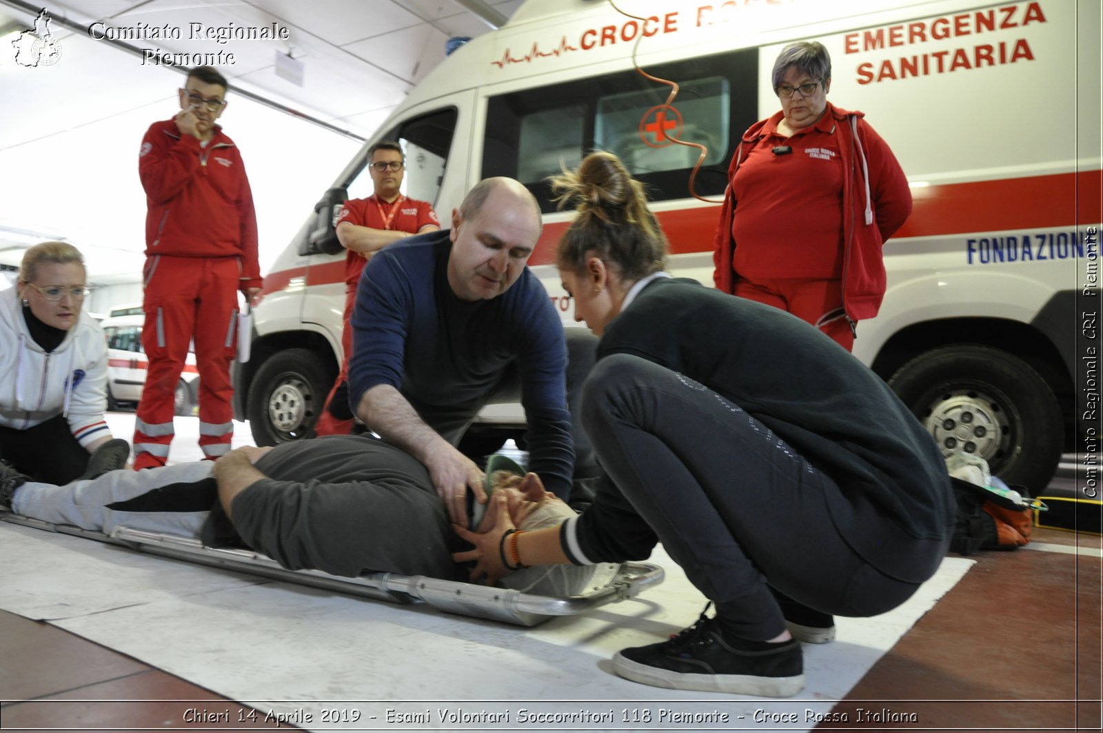 Chieri 14 Aprile 2019 - Esami Volontari Soccorritori 118 Piemonte - Croce Rossa Italiana - Comitato Regionale del Piemonte