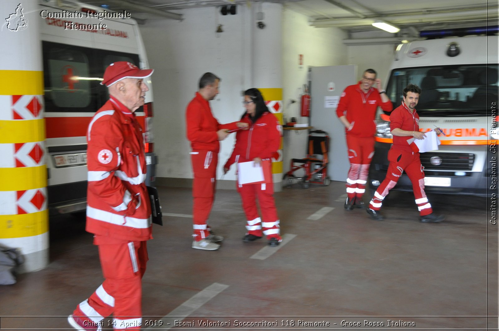 Chieri 14 Aprile 2019 - Esami Volontari Soccorritori 118 Piemonte - Croce Rossa Italiana - Comitato Regionale del Piemonte