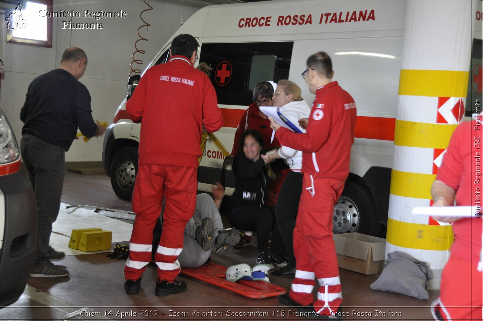 Chieri 14 Aprile 2019 - Esami Volontari Soccorritori 118 Piemonte - Croce Rossa Italiana - Comitato Regionale del Piemonte