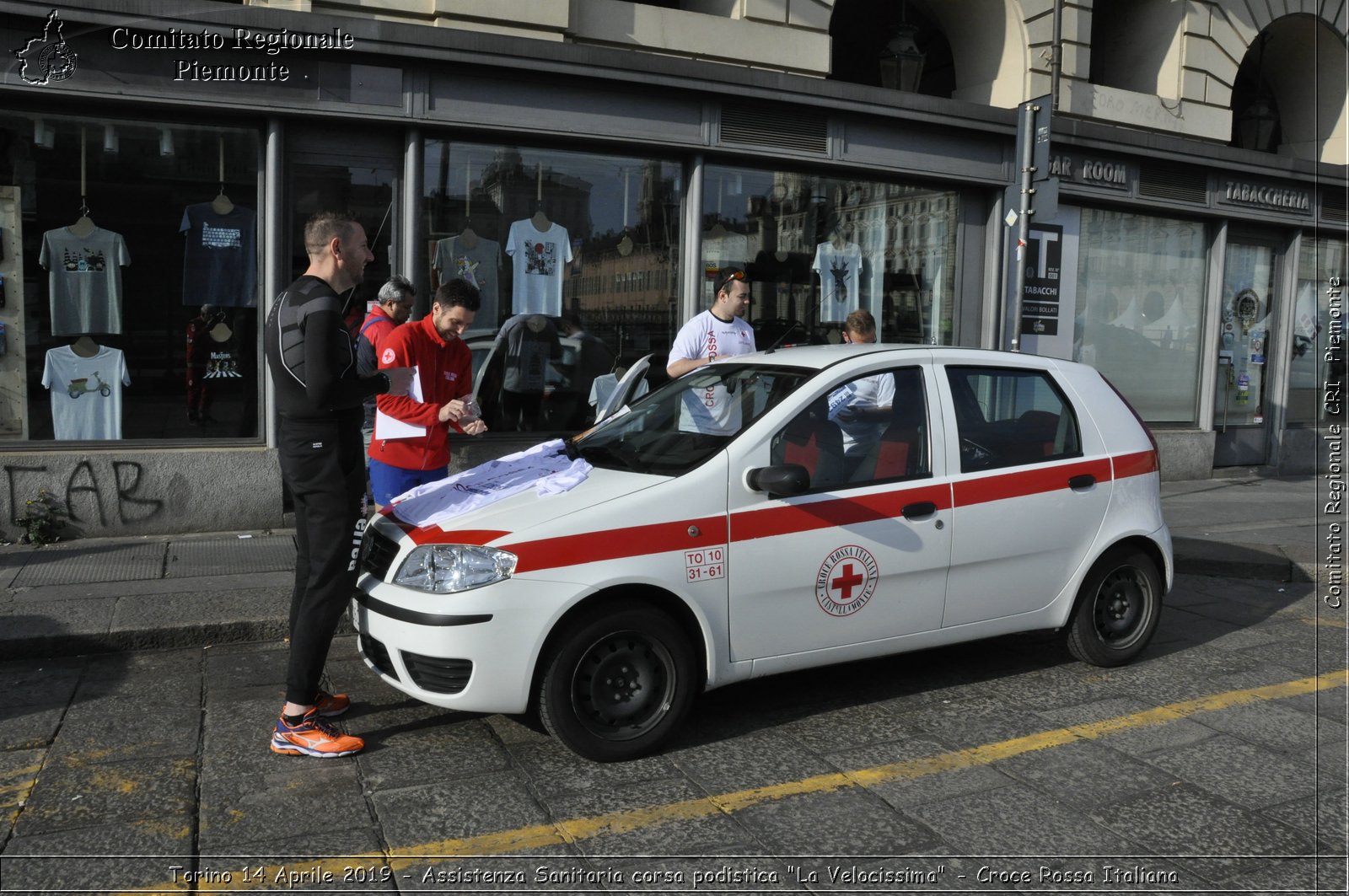 Torino 14 Aprile 2019 - Assistenza Sanitaria corsa podistica "La Velocissima" - Croce Rossa Italiana - Comitato Regionale del Piemonte