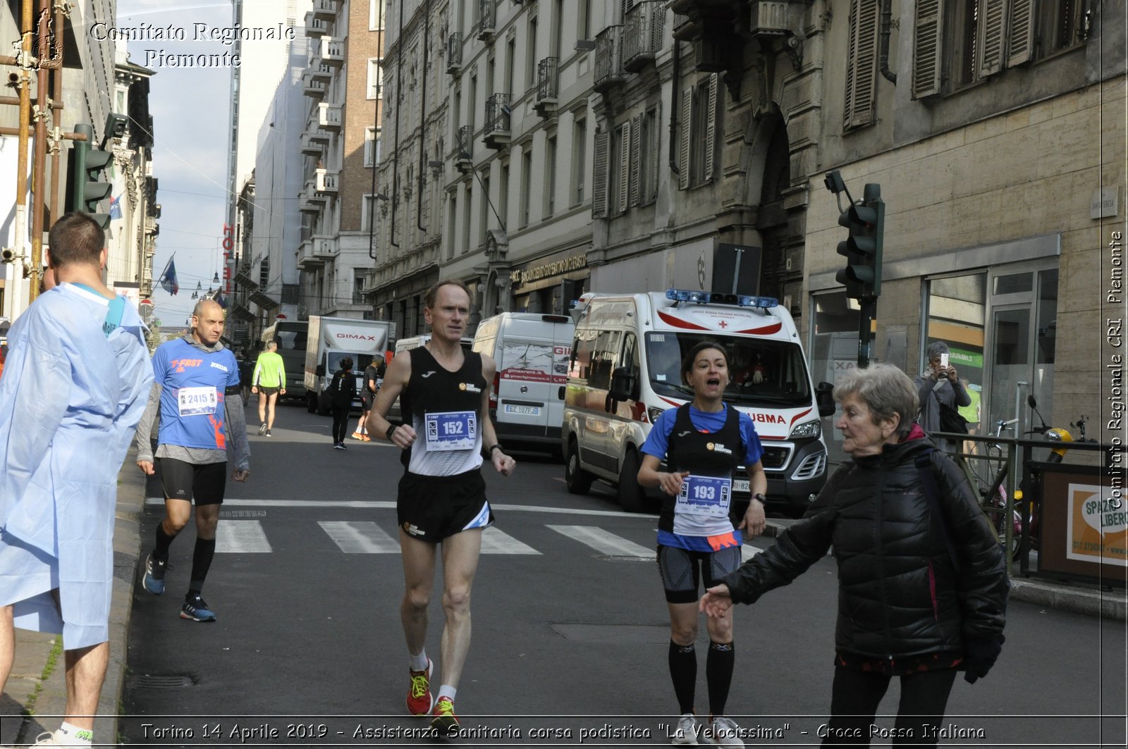 Torino 14 Aprile 2019 - Assistenza Sanitaria corsa podistica "La Velocissima" - Croce Rossa Italiana - Comitato Regionale del Piemonte