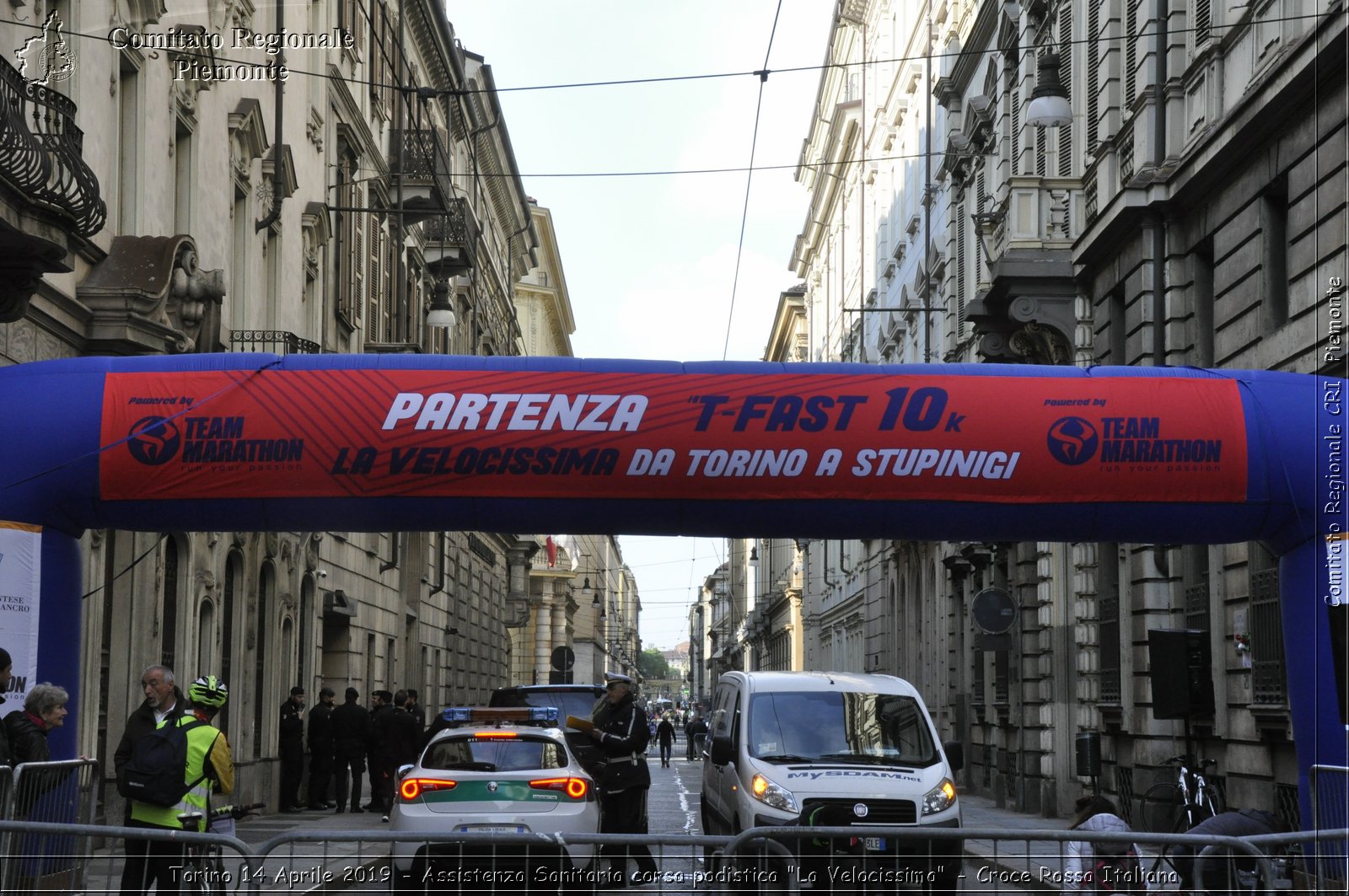 Torino 14 Aprile 2019 - Assistenza Sanitaria corsa podistica "La Velocissima" - Croce Rossa Italiana - Comitato Regionale del Piemonte