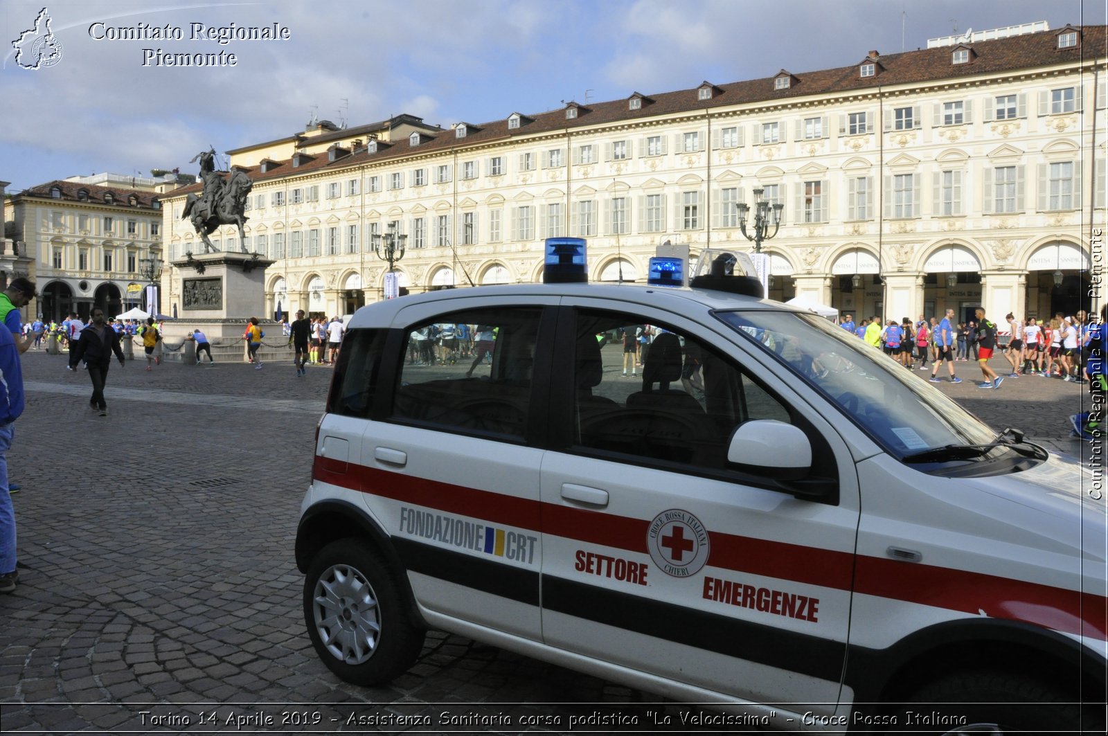 Torino 14 Aprile 2019 - Assistenza Sanitaria corsa podistica "La Velocissima" - Croce Rossa Italiana - Comitato Regionale del Piemonte