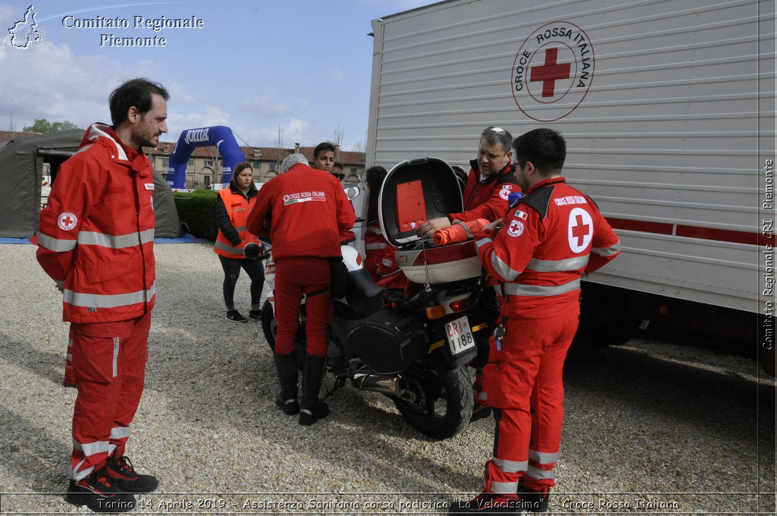 Torino 14 Aprile 2019 - Assistenza Sanitaria corsa podistica "La Velocissima" - Croce Rossa Italiana - Comitato Regionale del Piemonte