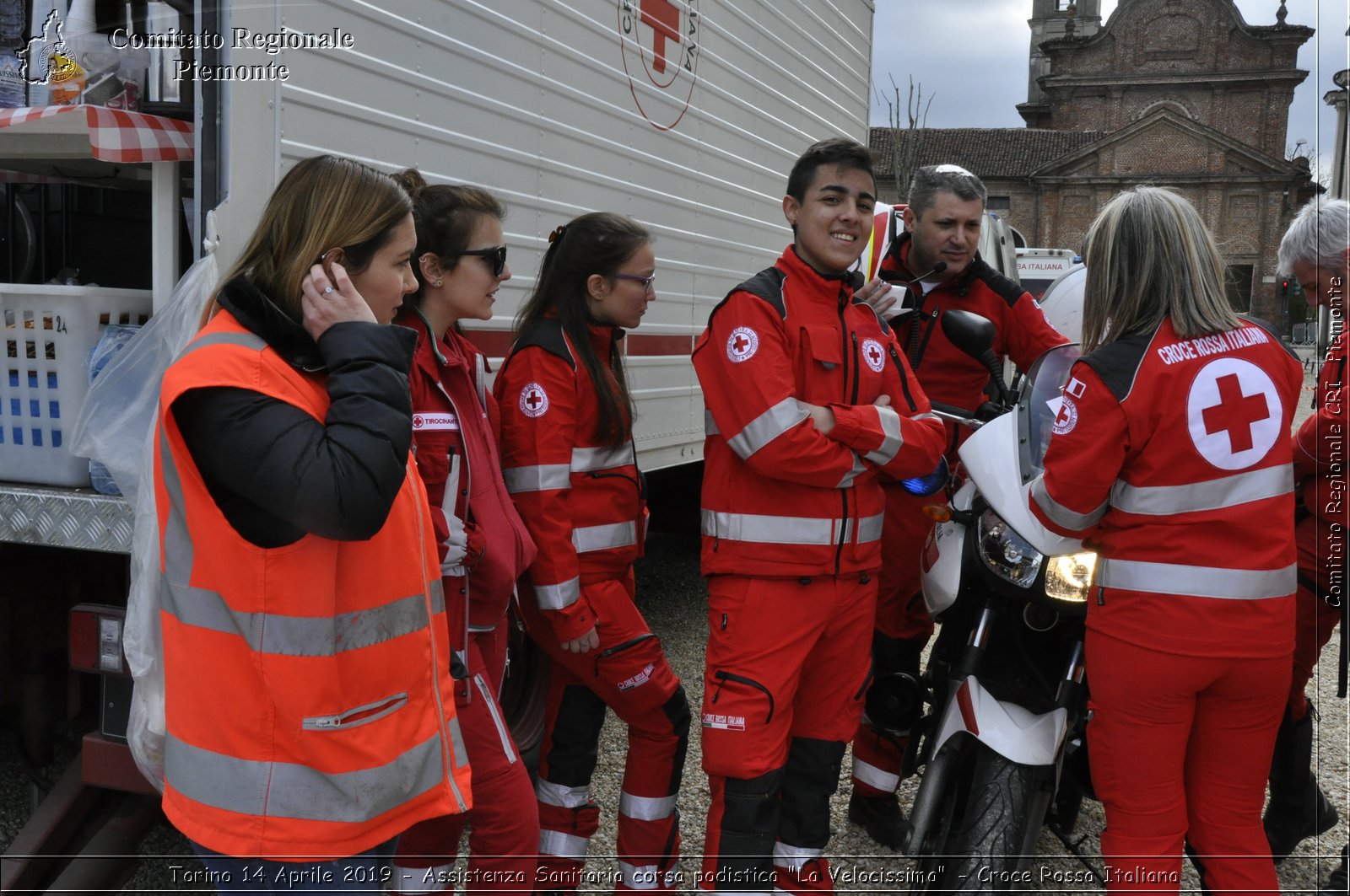 Torino 14 Aprile 2019 - Assistenza Sanitaria corsa podistica "La Velocissima" - Croce Rossa Italiana - Comitato Regionale del Piemonte