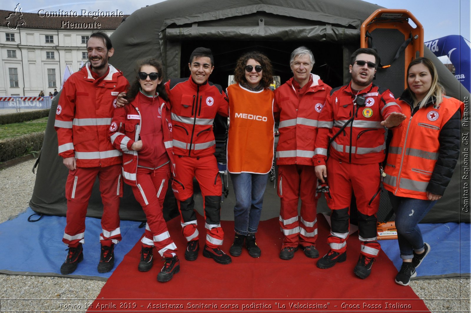 Torino 14 Aprile 2019 - Assistenza Sanitaria corsa podistica "La Velocissima" - Croce Rossa Italiana - Comitato Regionale del Piemonte