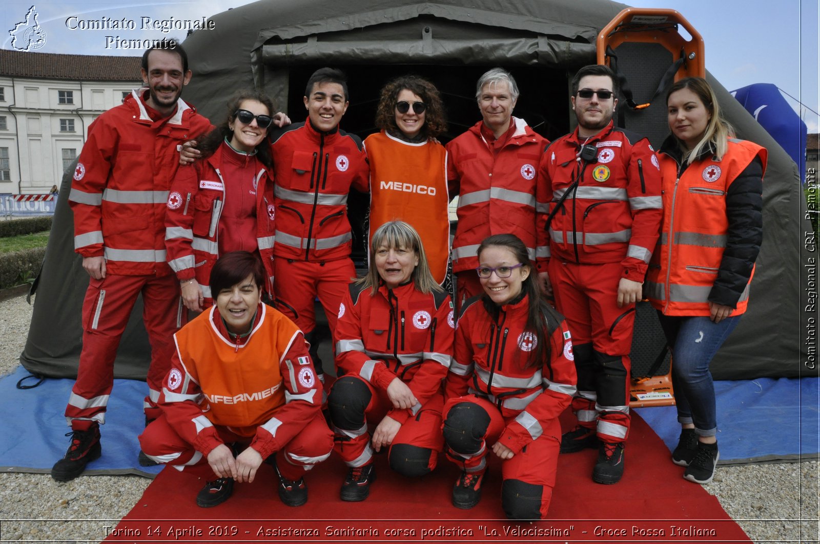 Torino 14 Aprile 2019 - Assistenza Sanitaria corsa podistica "La Velocissima" - Croce Rossa Italiana - Comitato Regionale del Piemonte