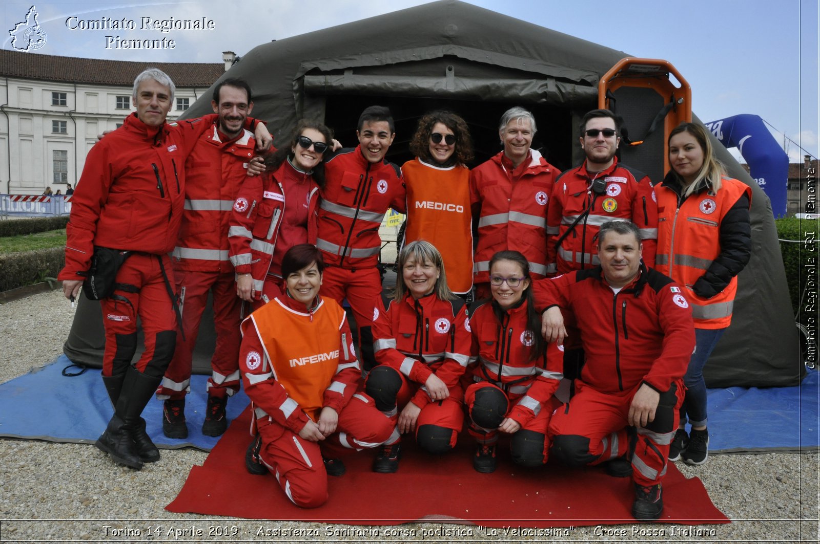 Torino 14 Aprile 2019 - Assistenza Sanitaria corsa podistica "La Velocissima" - Croce Rossa Italiana - Comitato Regionale del Piemonte