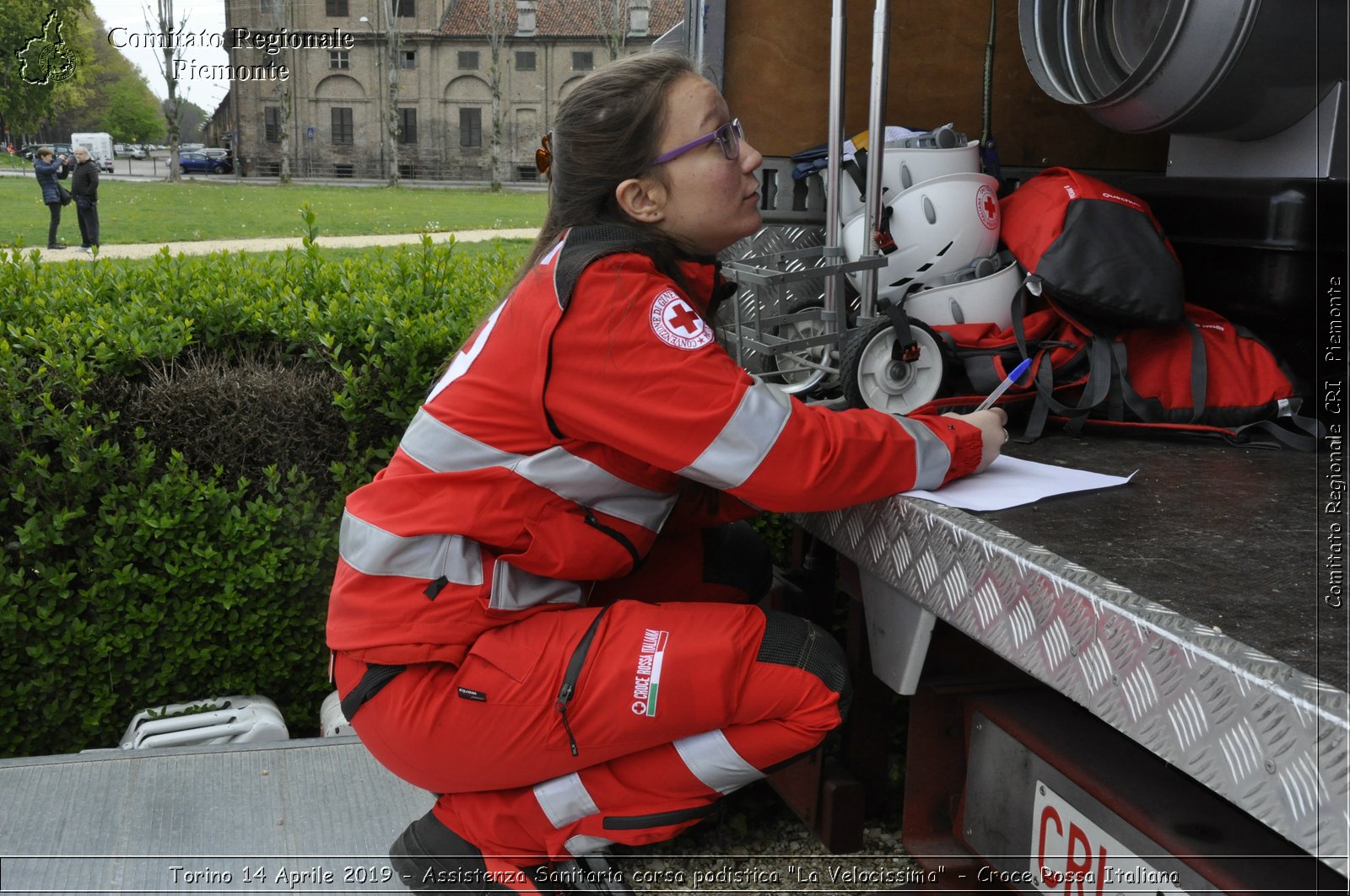 Torino 14 Aprile 2019 - Assistenza Sanitaria corsa podistica "La Velocissima" - Croce Rossa Italiana - Comitato Regionale del Piemonte