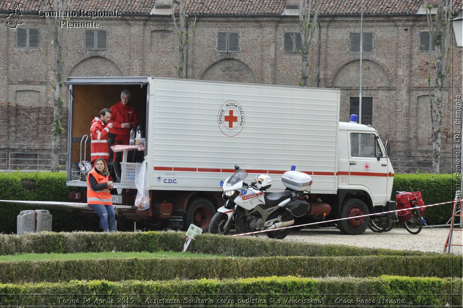 Torino 14 Aprile 2019 - Assistenza Sanitaria corsa podistica "La Velocissima" - Croce Rossa Italiana - Comitato Regionale del Piemonte