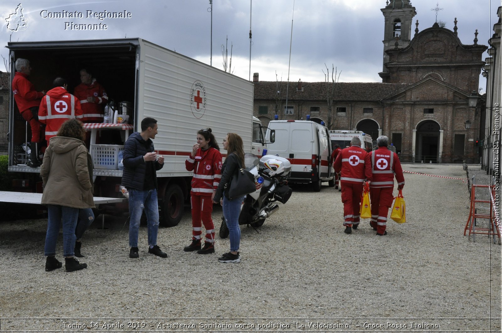 Torino 14 Aprile 2019 - Assistenza Sanitaria corsa podistica "La Velocissima" - Croce Rossa Italiana - Comitato Regionale del Piemonte