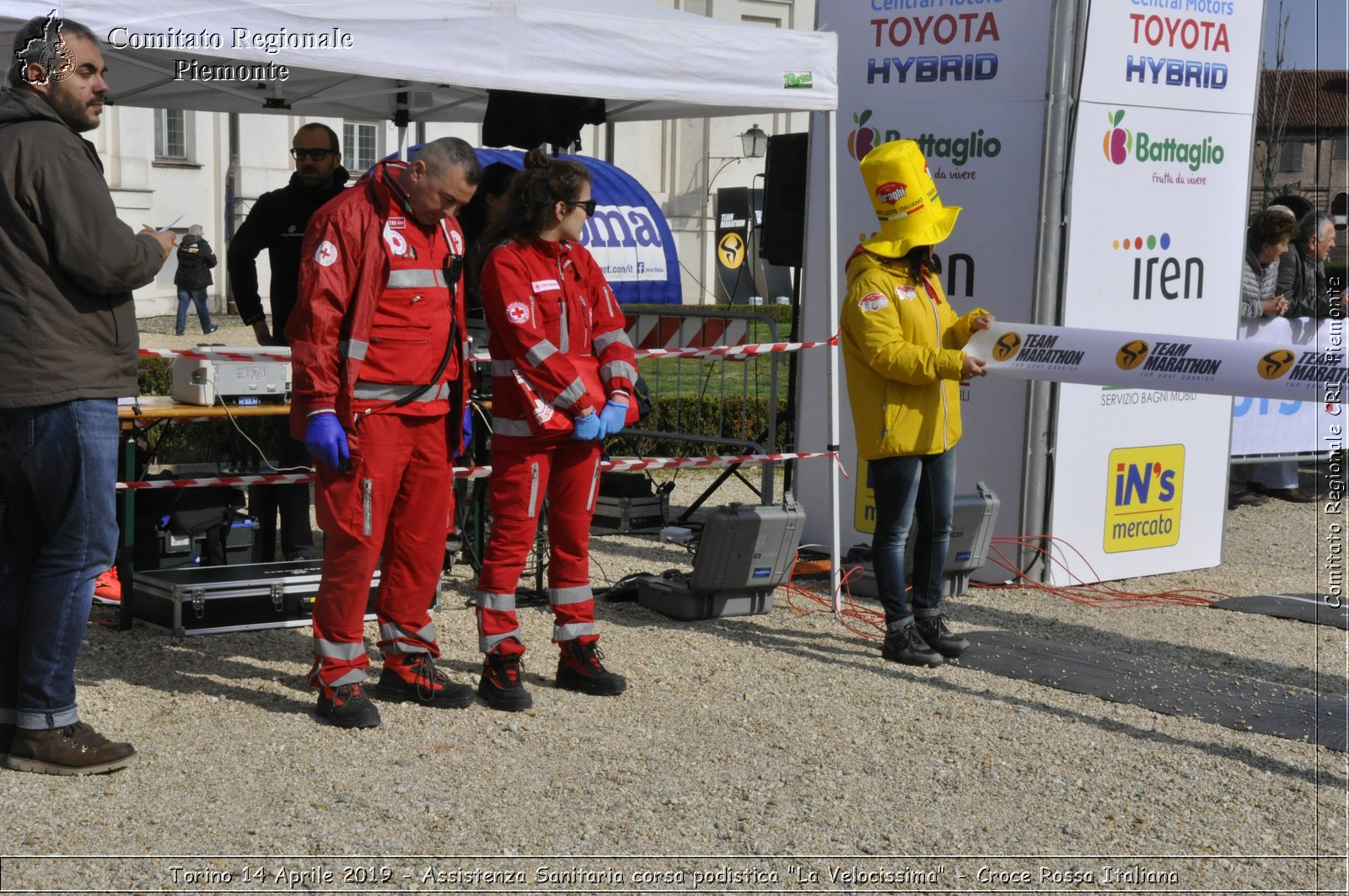 Torino 14 Aprile 2019 - Assistenza Sanitaria corsa podistica "La Velocissima" - Croce Rossa Italiana - Comitato Regionale del Piemonte