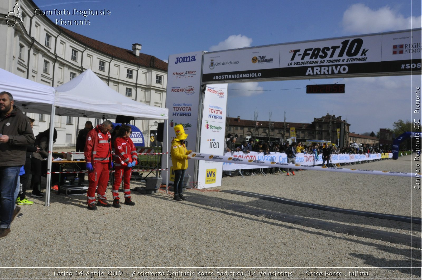 Torino 14 Aprile 2019 - Assistenza Sanitaria corsa podistica "La Velocissima" - Croce Rossa Italiana - Comitato Regionale del Piemonte