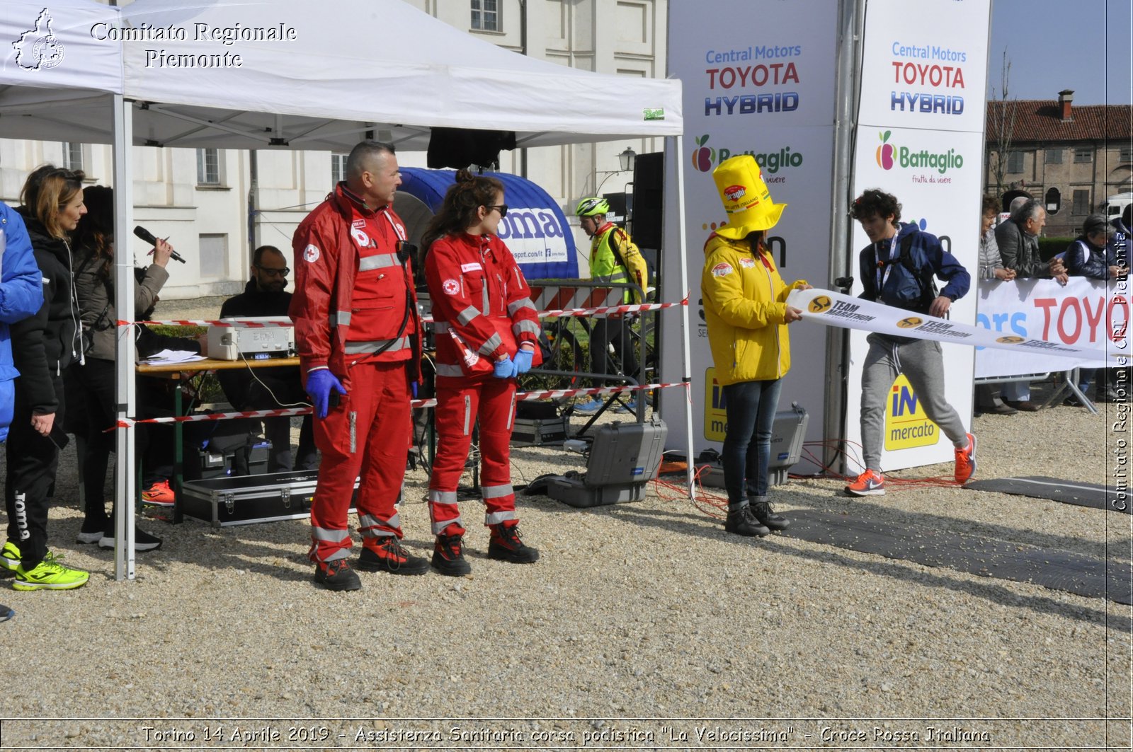 Torino 14 Aprile 2019 - Assistenza Sanitaria corsa podistica "La Velocissima" - Croce Rossa Italiana - Comitato Regionale del Piemonte