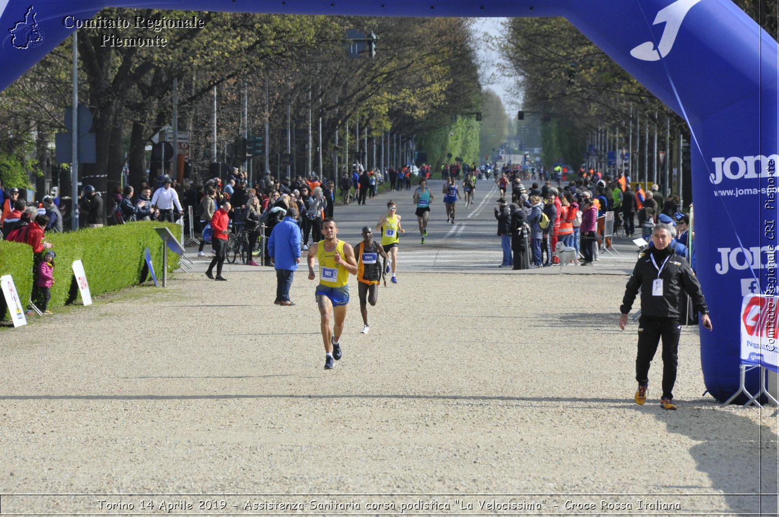 Torino 14 Aprile 2019 - Assistenza Sanitaria corsa podistica "La Velocissima" - Croce Rossa Italiana - Comitato Regionale del Piemonte