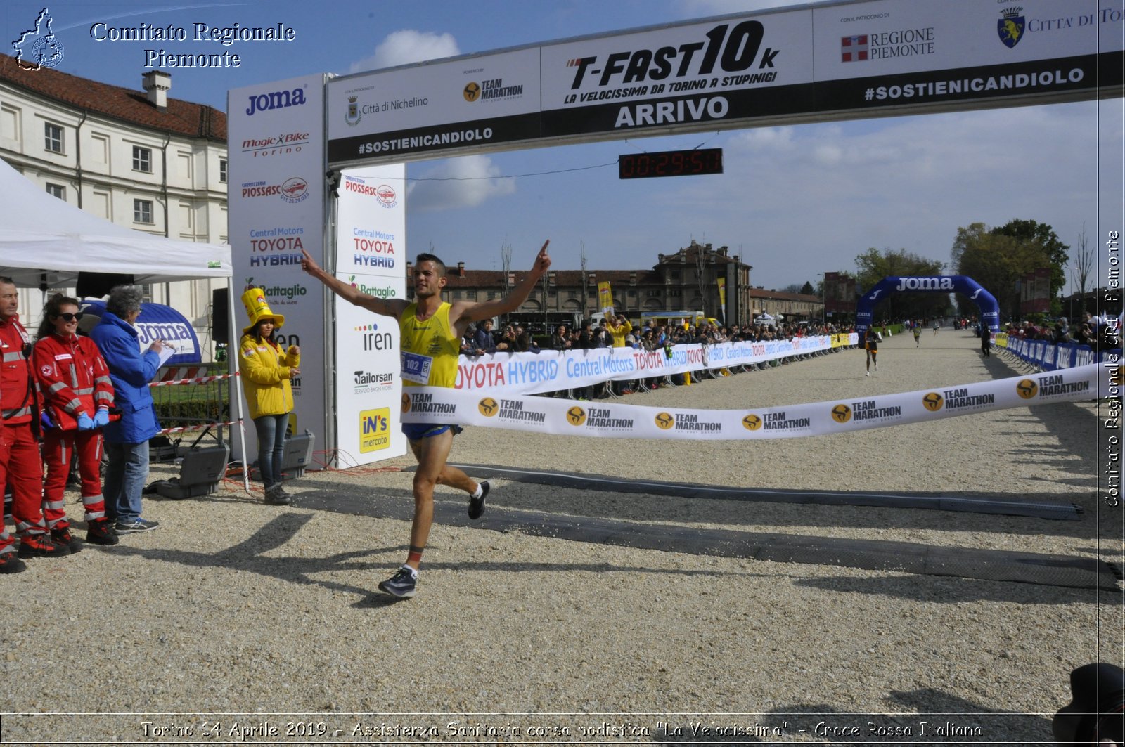 Torino 14 Aprile 2019 - Assistenza Sanitaria corsa podistica "La Velocissima" - Croce Rossa Italiana - Comitato Regionale del Piemonte