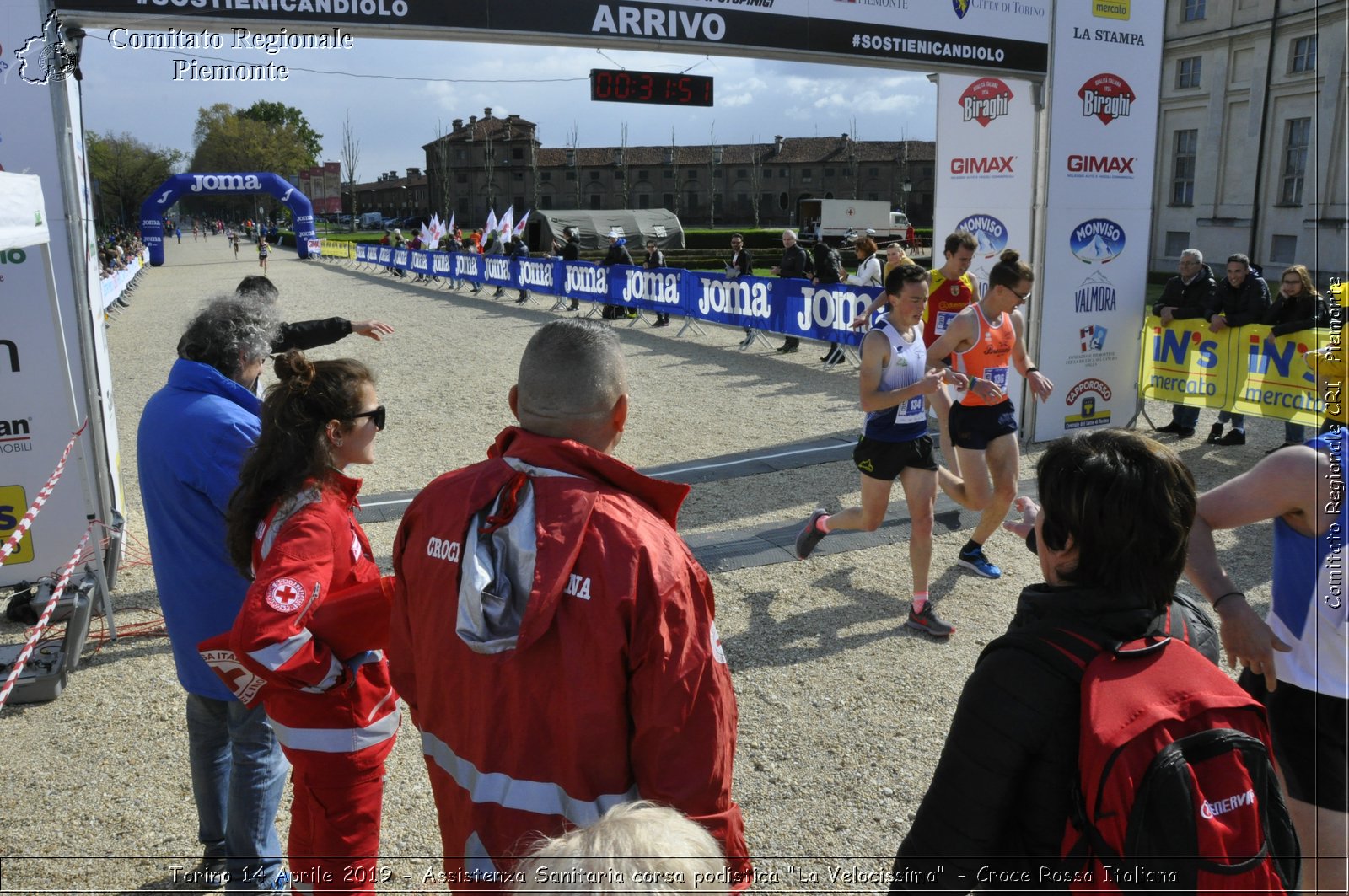 Torino 14 Aprile 2019 - Assistenza Sanitaria corsa podistica "La Velocissima" - Croce Rossa Italiana - Comitato Regionale del Piemonte