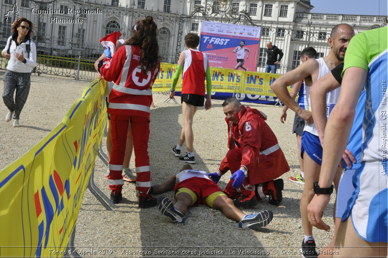 Torino 14 Aprile 2019 - Assistenza Sanitaria corsa podistica "La Velocissima" - Croce Rossa Italiana - Comitato Regionale del Piemonte