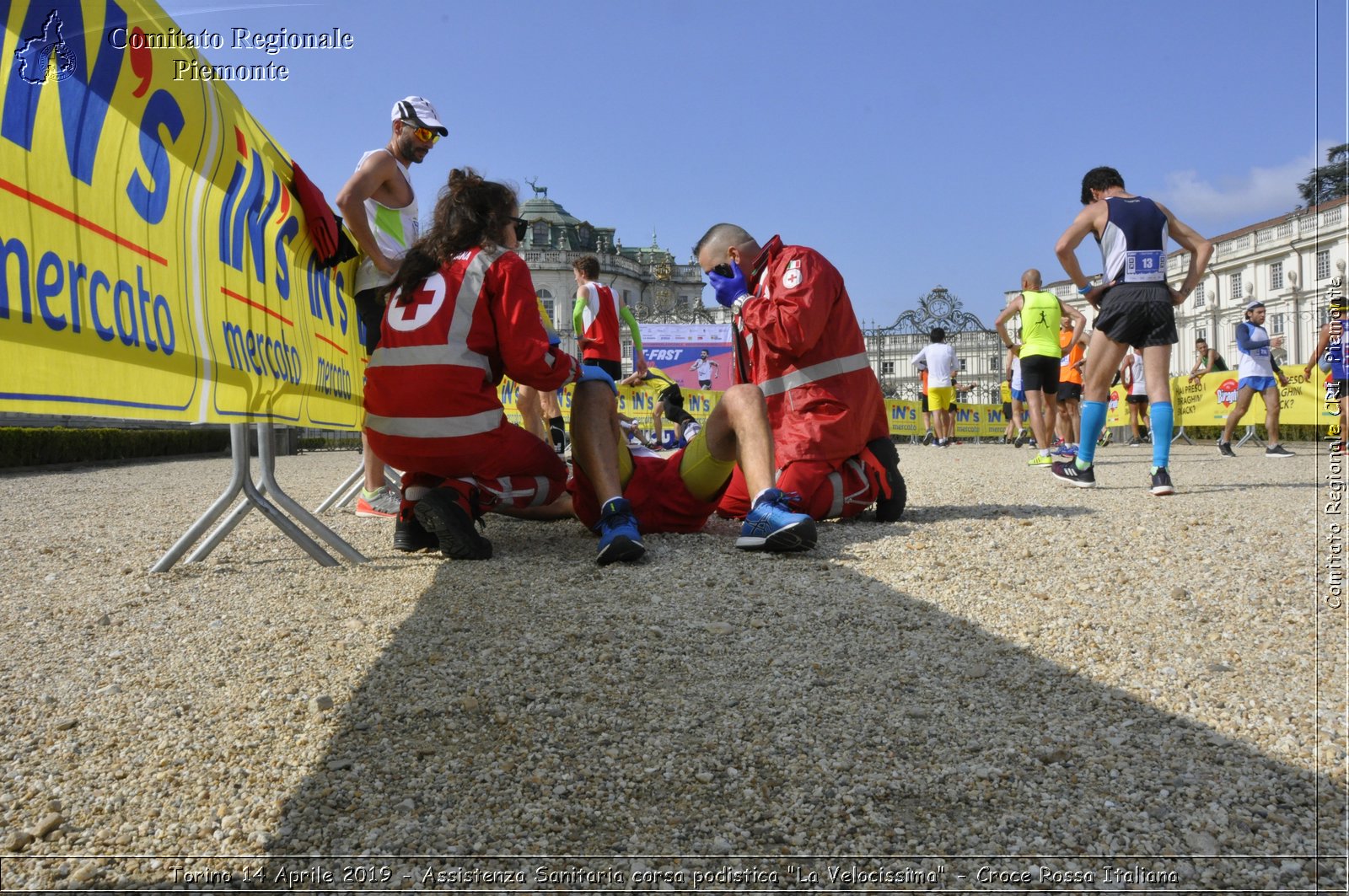 Torino 14 Aprile 2019 - Assistenza Sanitaria corsa podistica "La Velocissima" - Croce Rossa Italiana - Comitato Regionale del Piemonte