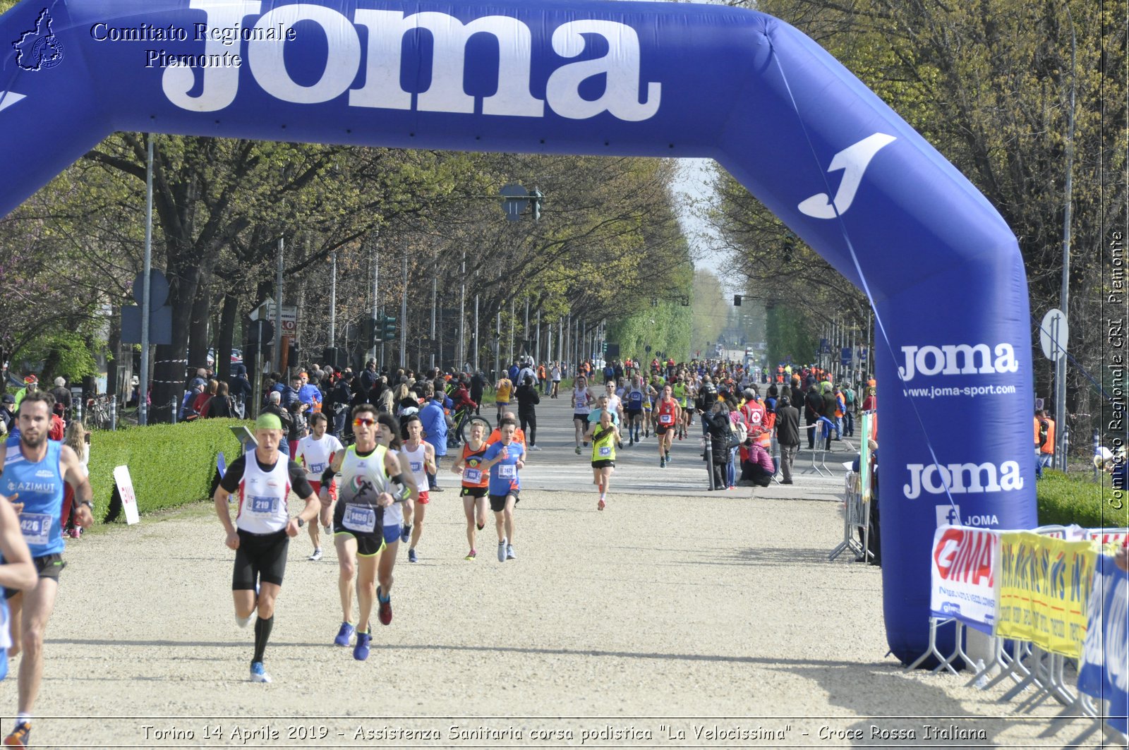 Torino 14 Aprile 2019 - Assistenza Sanitaria corsa podistica "La Velocissima" - Croce Rossa Italiana - Comitato Regionale del Piemonte