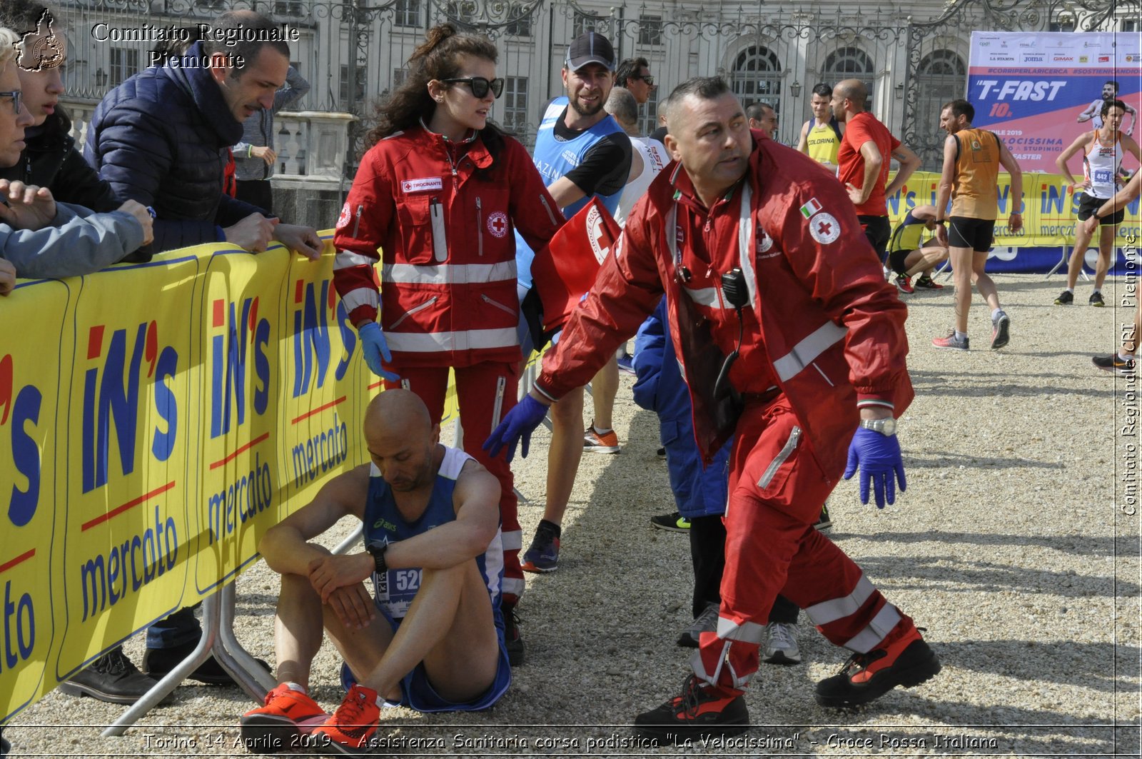 Torino 14 Aprile 2019 - Assistenza Sanitaria corsa podistica "La Velocissima" - Croce Rossa Italiana - Comitato Regionale del Piemonte