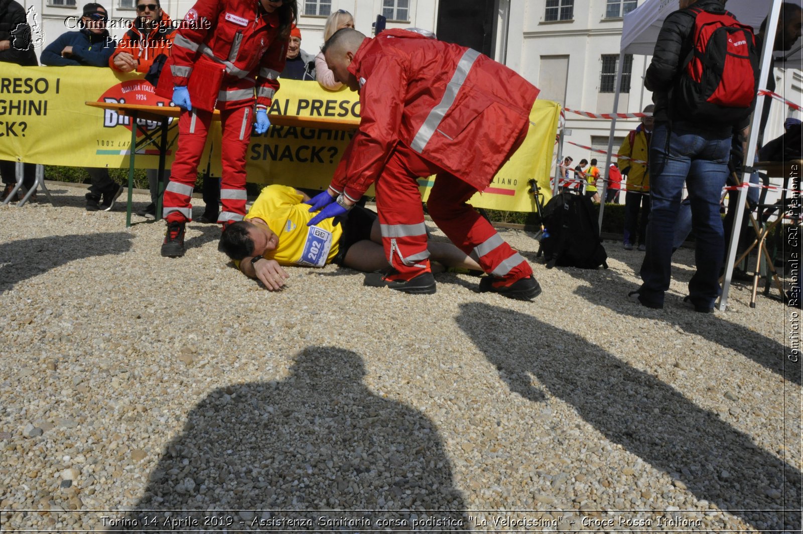 Torino 14 Aprile 2019 - Assistenza Sanitaria corsa podistica "La Velocissima" - Croce Rossa Italiana - Comitato Regionale del Piemonte