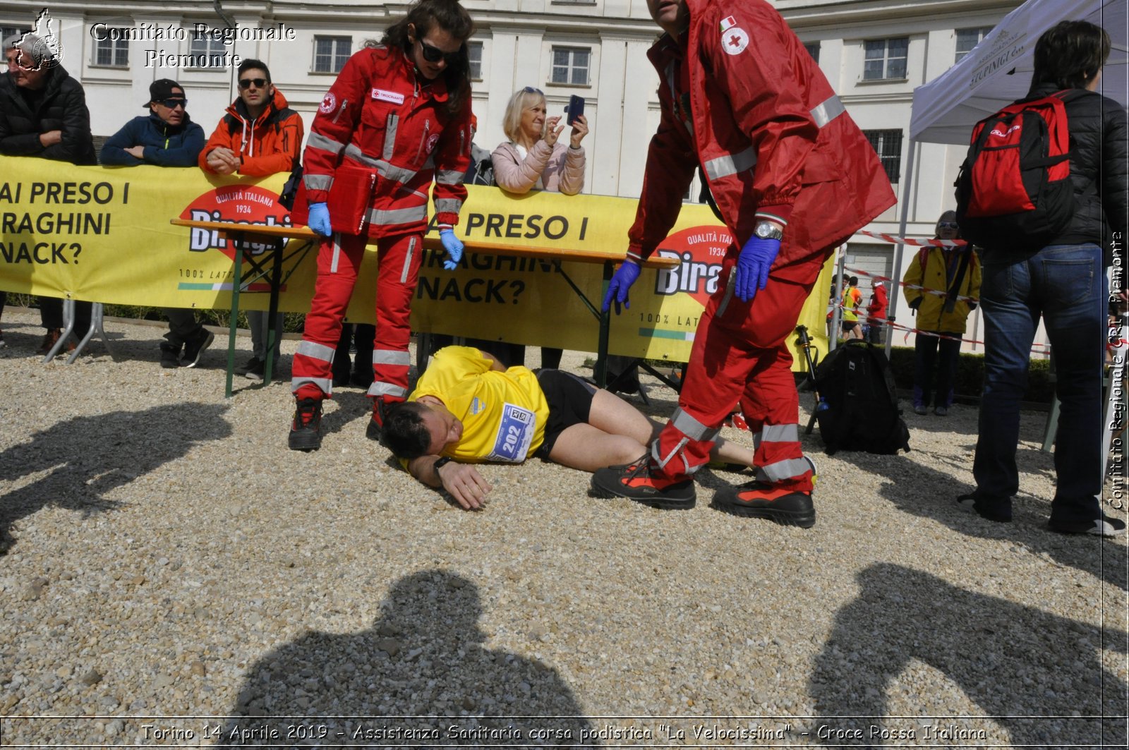 Torino 14 Aprile 2019 - Assistenza Sanitaria corsa podistica "La Velocissima" - Croce Rossa Italiana - Comitato Regionale del Piemonte