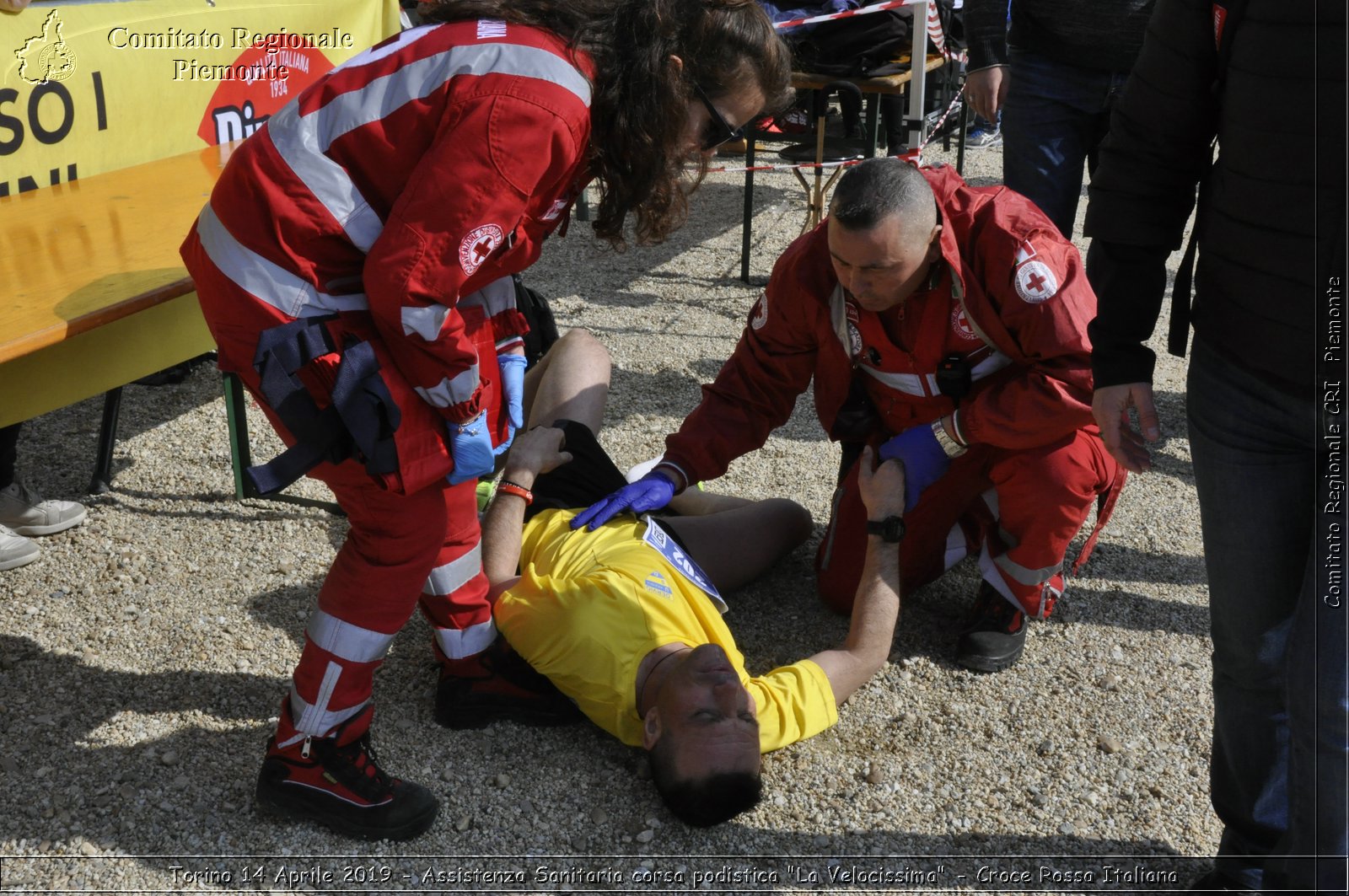 Torino 14 Aprile 2019 - Assistenza Sanitaria corsa podistica "La Velocissima" - Croce Rossa Italiana - Comitato Regionale del Piemonte