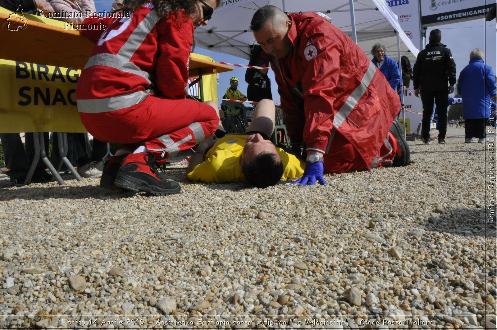 Torino 14 Aprile 2019 - Assistenza Sanitaria corsa podistica "La Velocissima" - Croce Rossa Italiana - Comitato Regionale del Piemonte