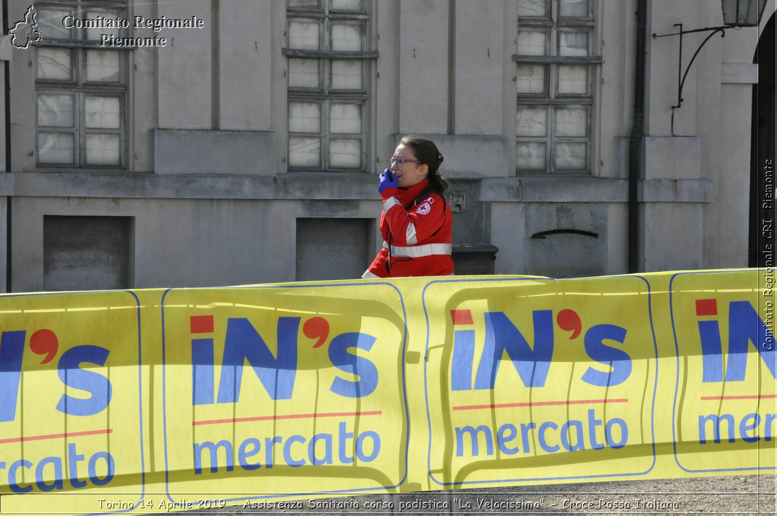 Torino 14 Aprile 2019 - Assistenza Sanitaria corsa podistica "La Velocissima" - Croce Rossa Italiana - Comitato Regionale del Piemonte