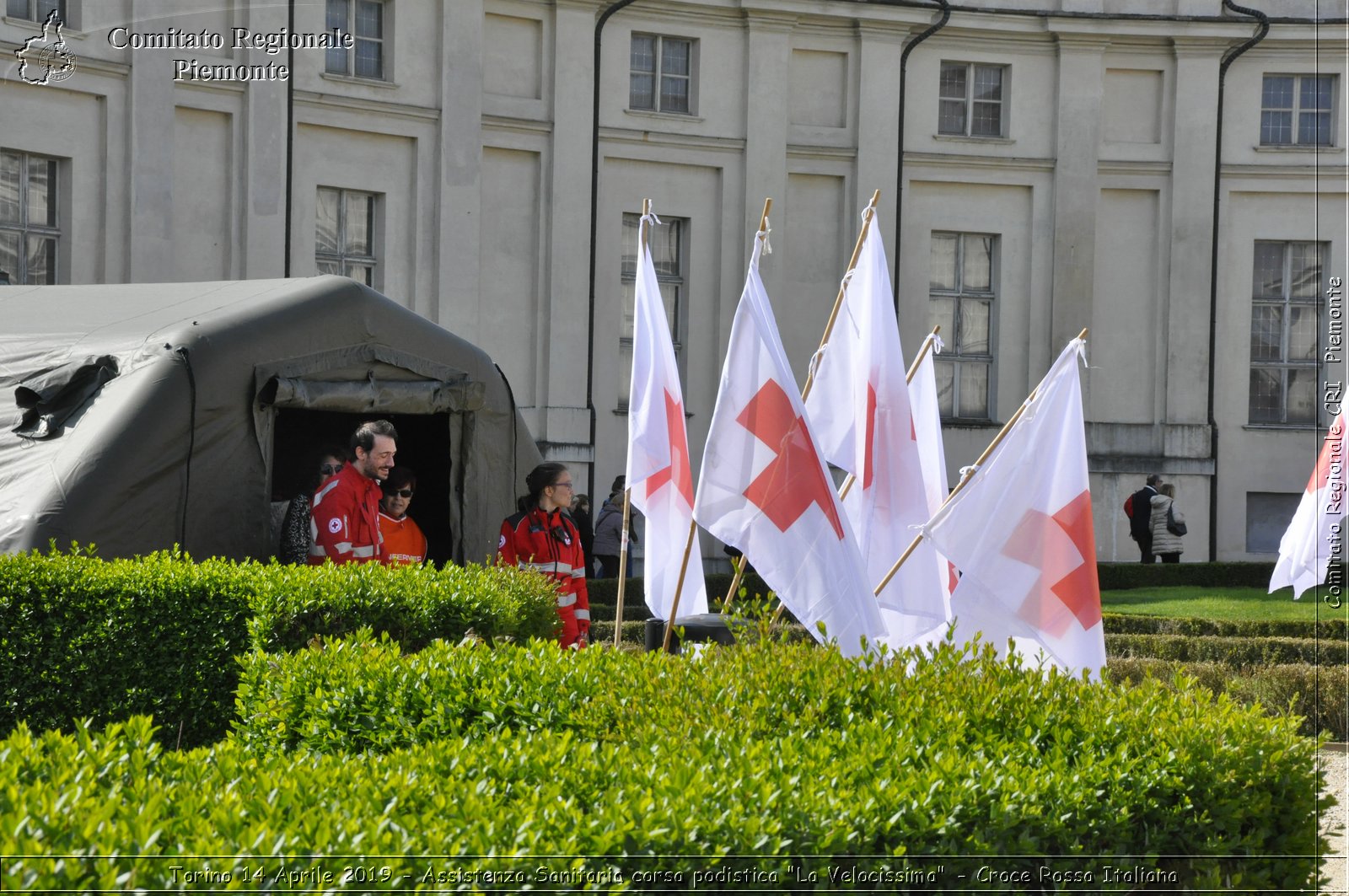 Torino 14 Aprile 2019 - Assistenza Sanitaria corsa podistica "La Velocissima" - Croce Rossa Italiana - Comitato Regionale del Piemonte