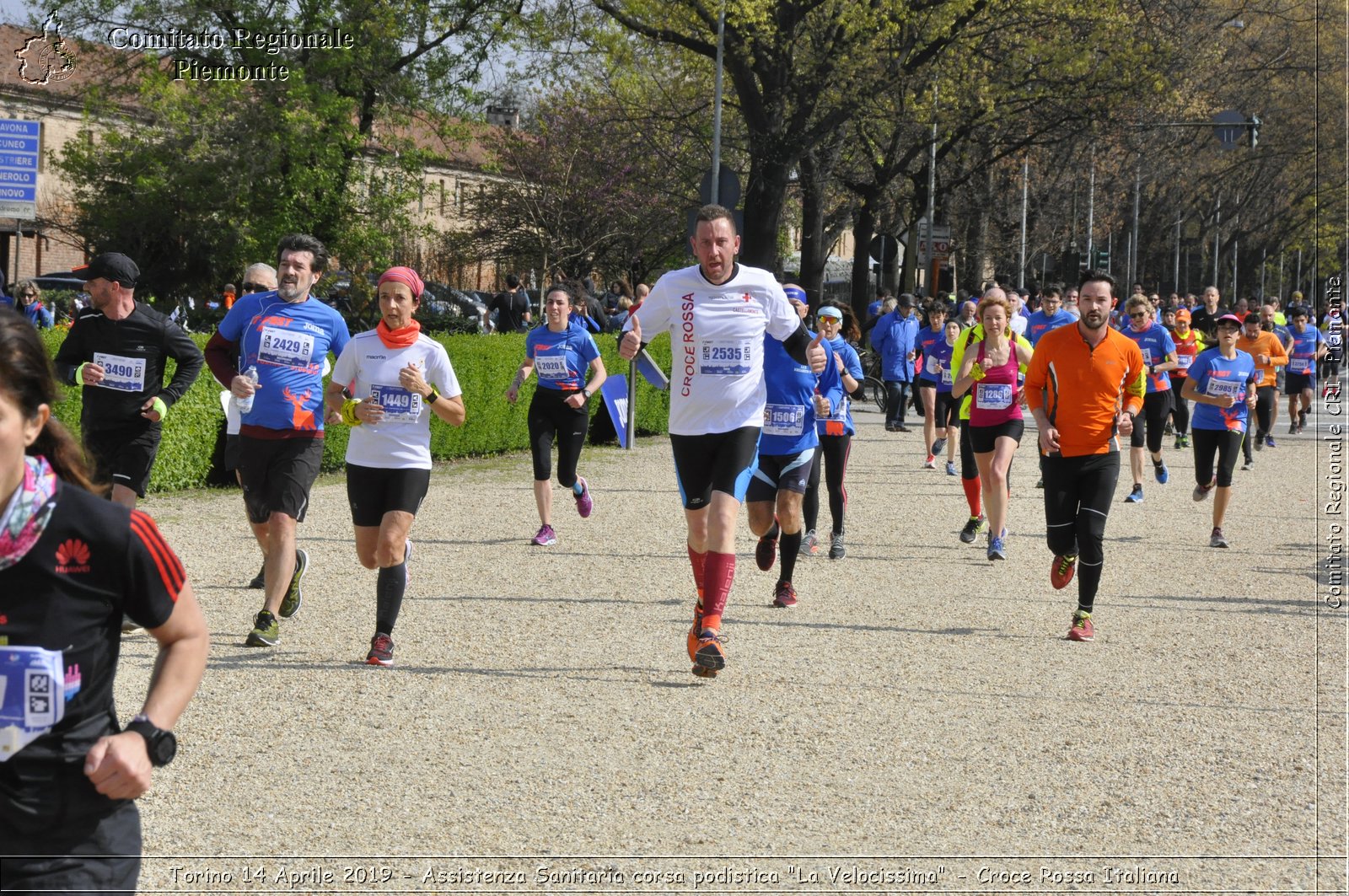 Torino 14 Aprile 2019 - Assistenza Sanitaria corsa podistica "La Velocissima" - Croce Rossa Italiana - Comitato Regionale del Piemonte